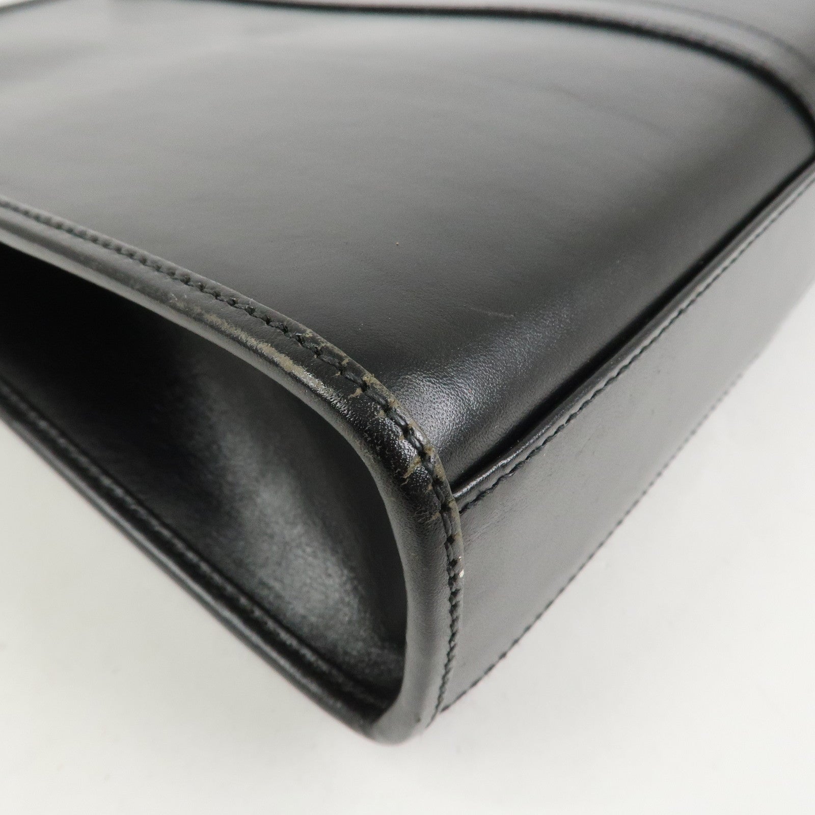 GUCCI Jackie Leather Shoulder Bag Hand Bag Black 002・1065