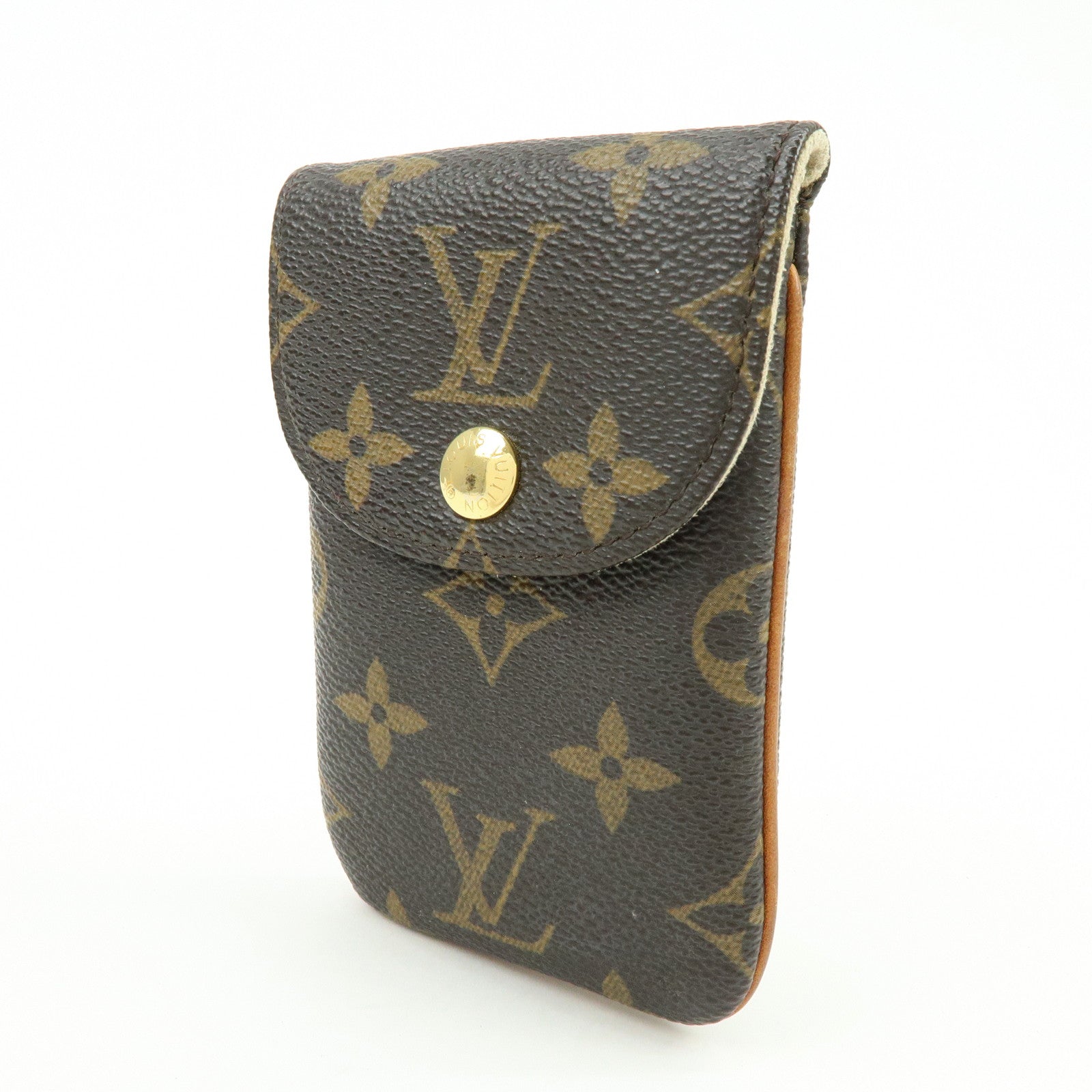 Louis Vuitton Monogram Etui Telefonne MM Phone Case Brown M66546
