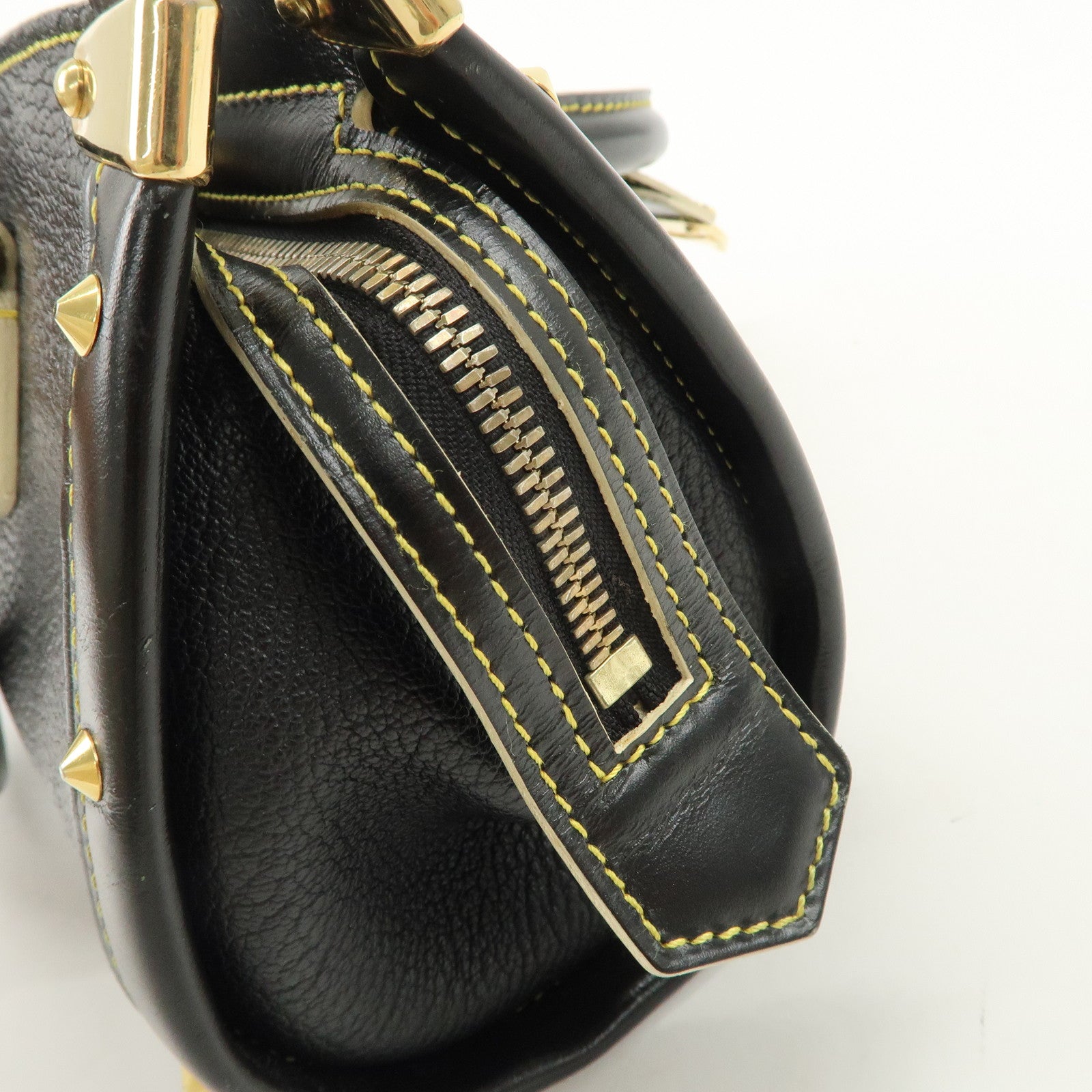 Louis Vuitton Suhari Leather Epanui PM Hand Bag Noir M91851 Used