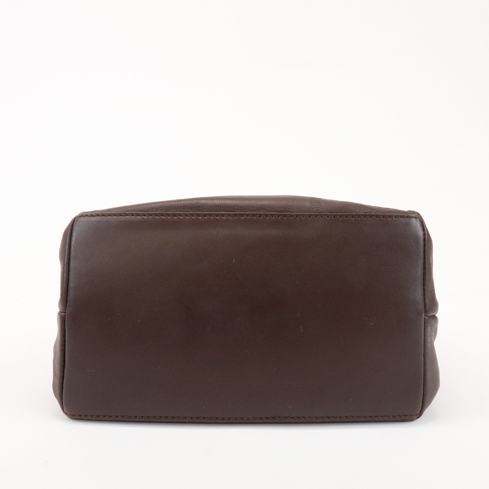 LOEWE Anagram Logo Leather Hand Bag Mini Tote Bag Brown