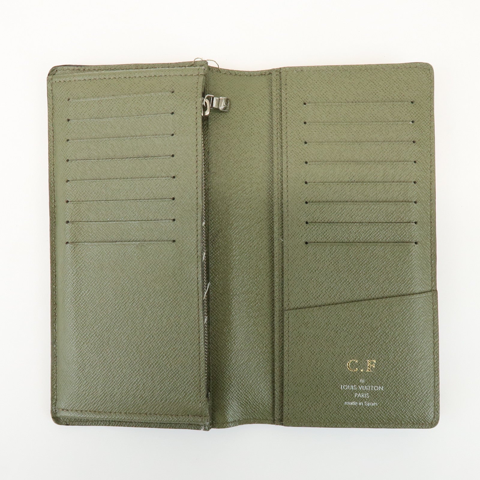 Louis Vuitton Epi Leather Portefeuille Brazza Wallet Khaki M61819