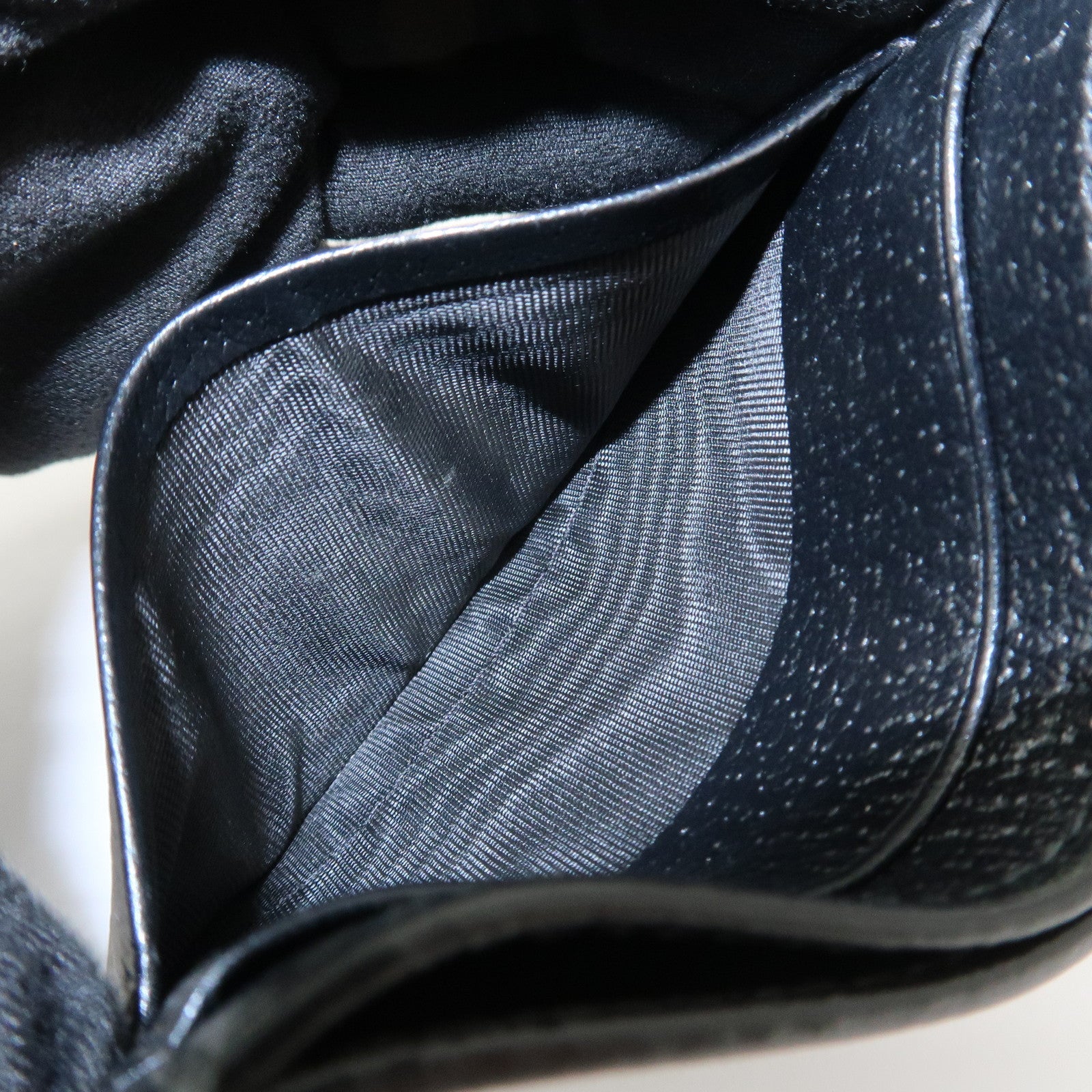 GUCCI Animalier Leather Card Case Card Holder Black 523685