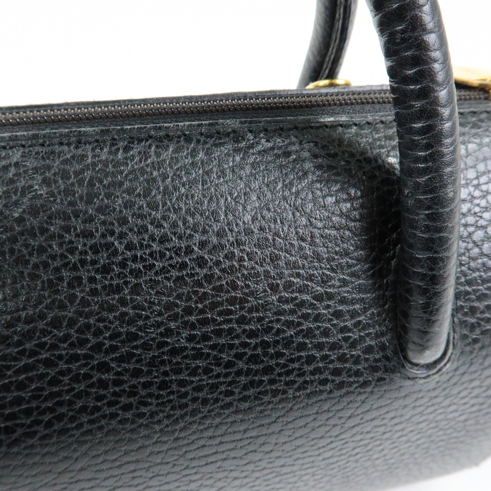 Cartier Must de Cartier Leather 2Way Bag Shoulder Hand Bag Black