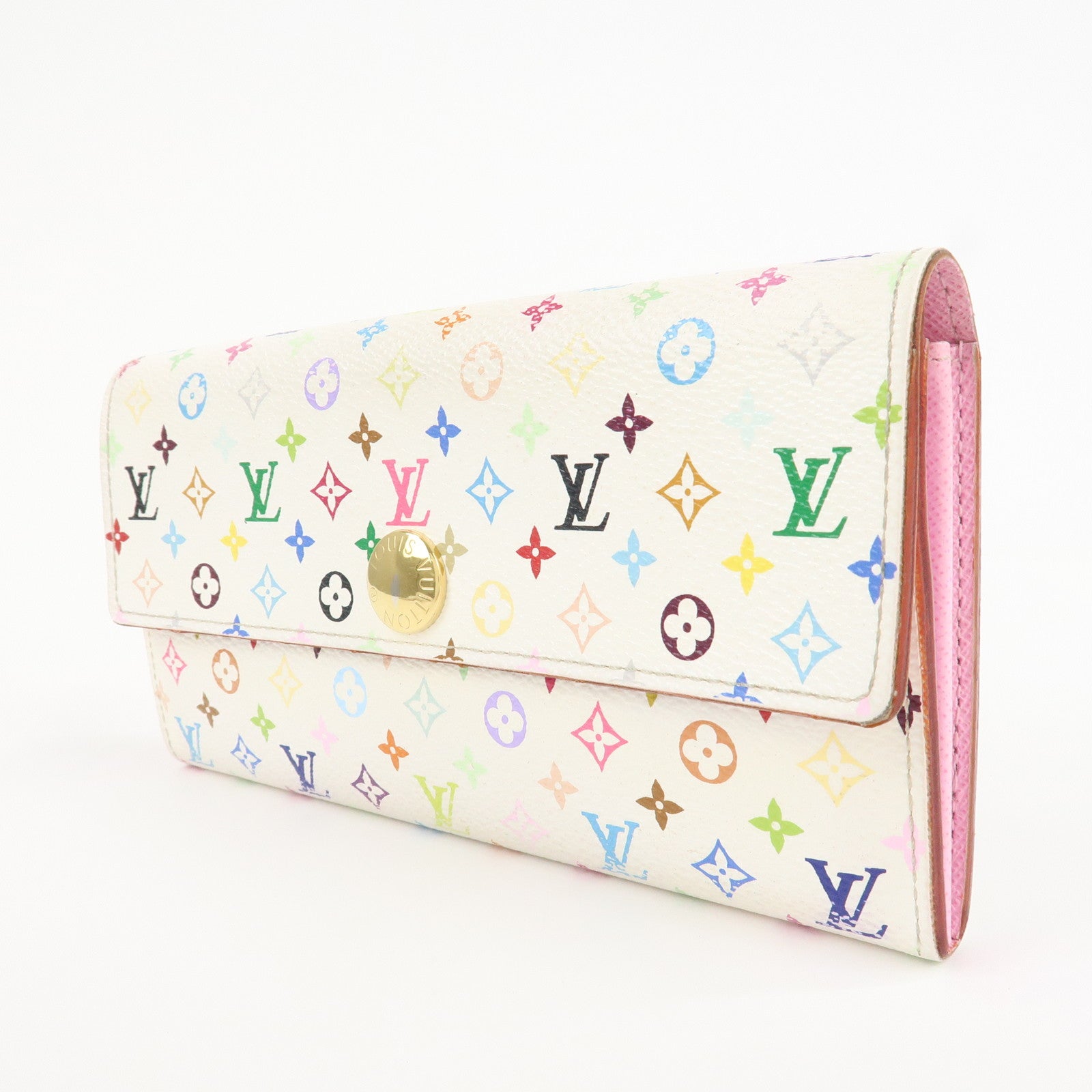 Louis Vuitton Monogram Multicolor Portefeuille Sarah Long Wallet Used