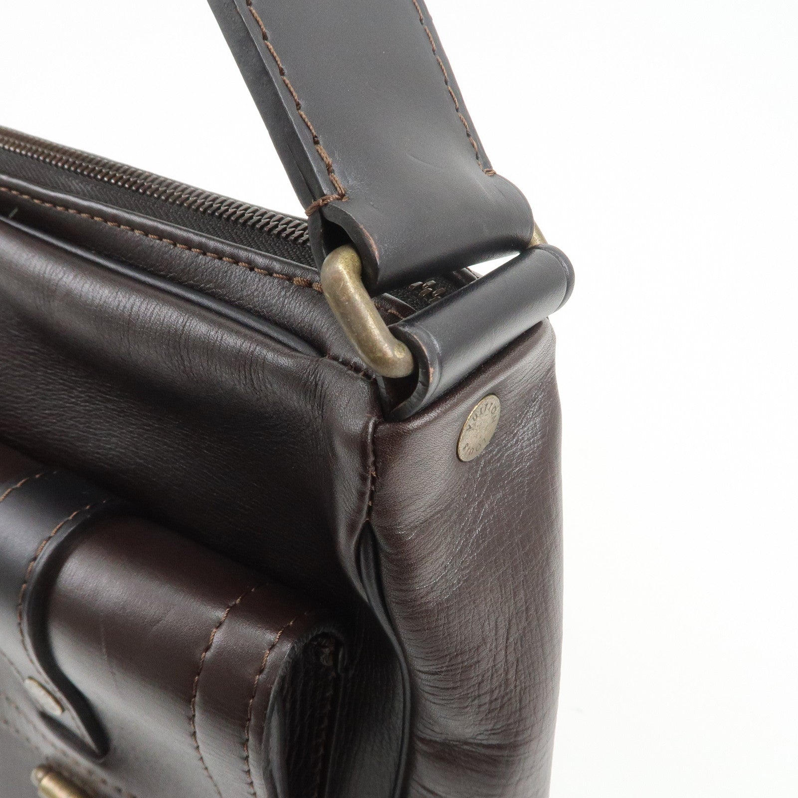 Louis Vuitton Utah Wichita Calf Leather Messenger Bag Cafe M92990