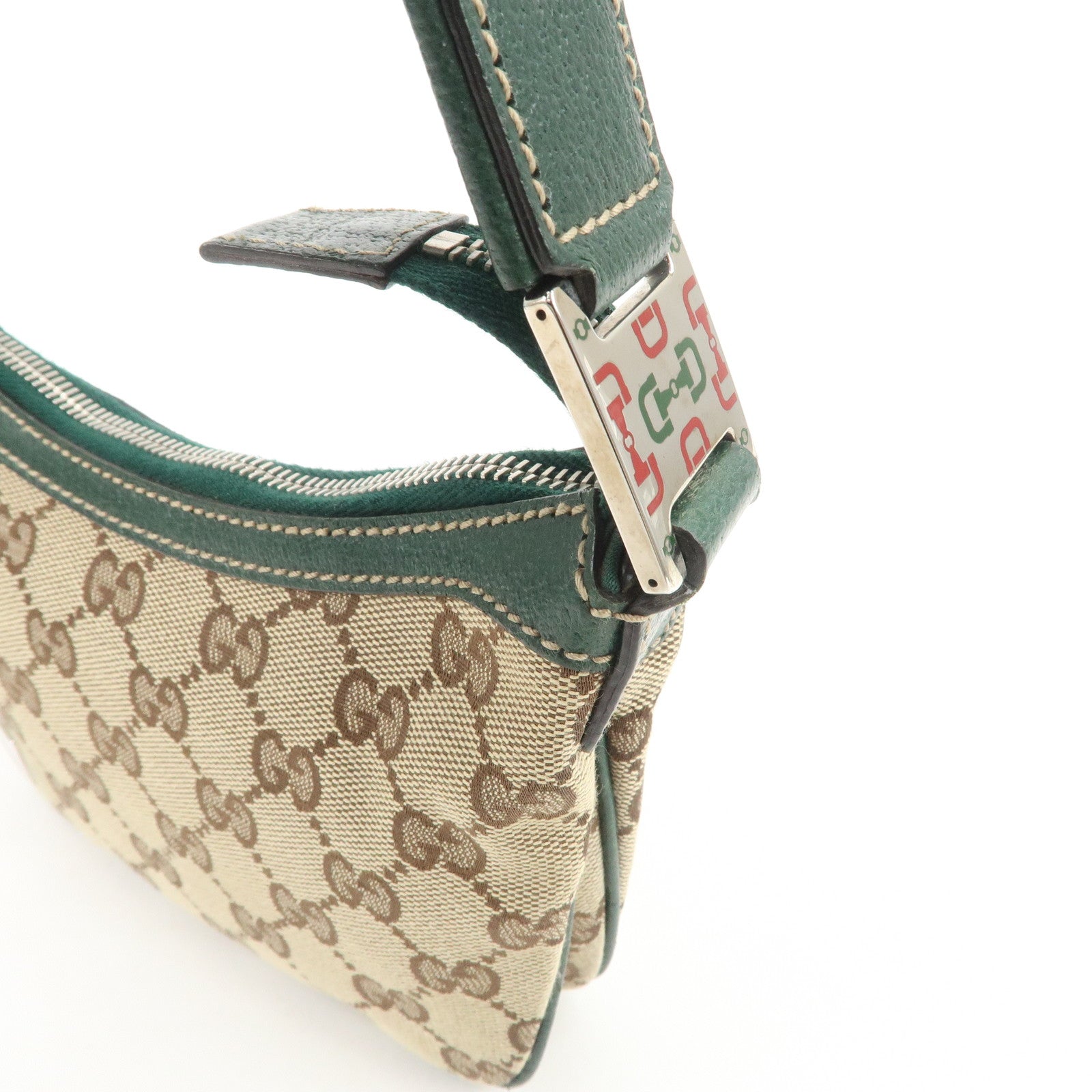 GUCCI Sherry GG Canvas Leather Shoulder Bag Hand Bag Beige 145813