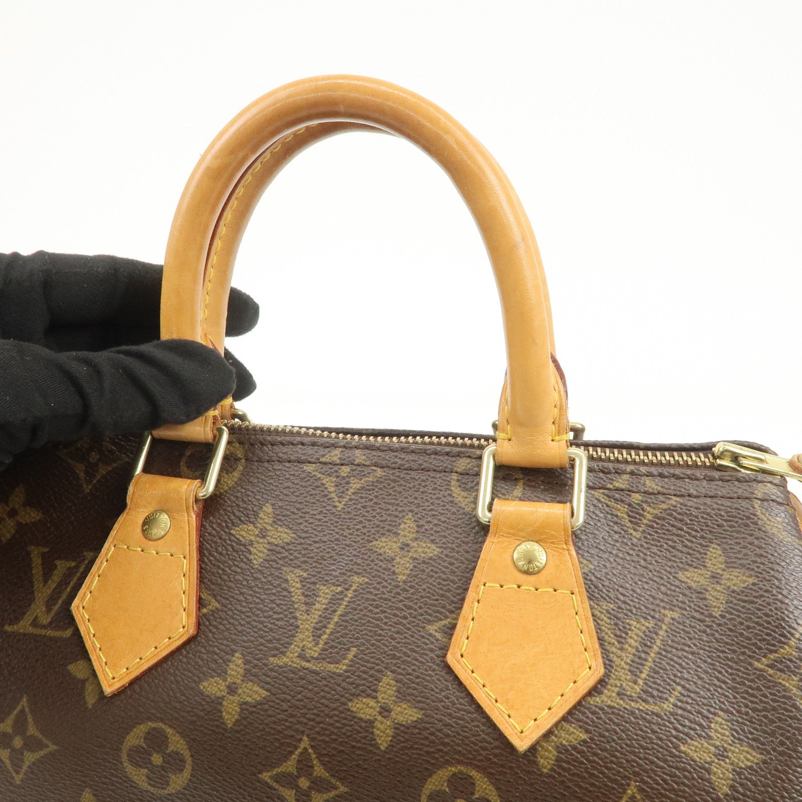 Louis Vuitton Monogram Speedy 25 Boston Bag Hand Bag Brown M41528