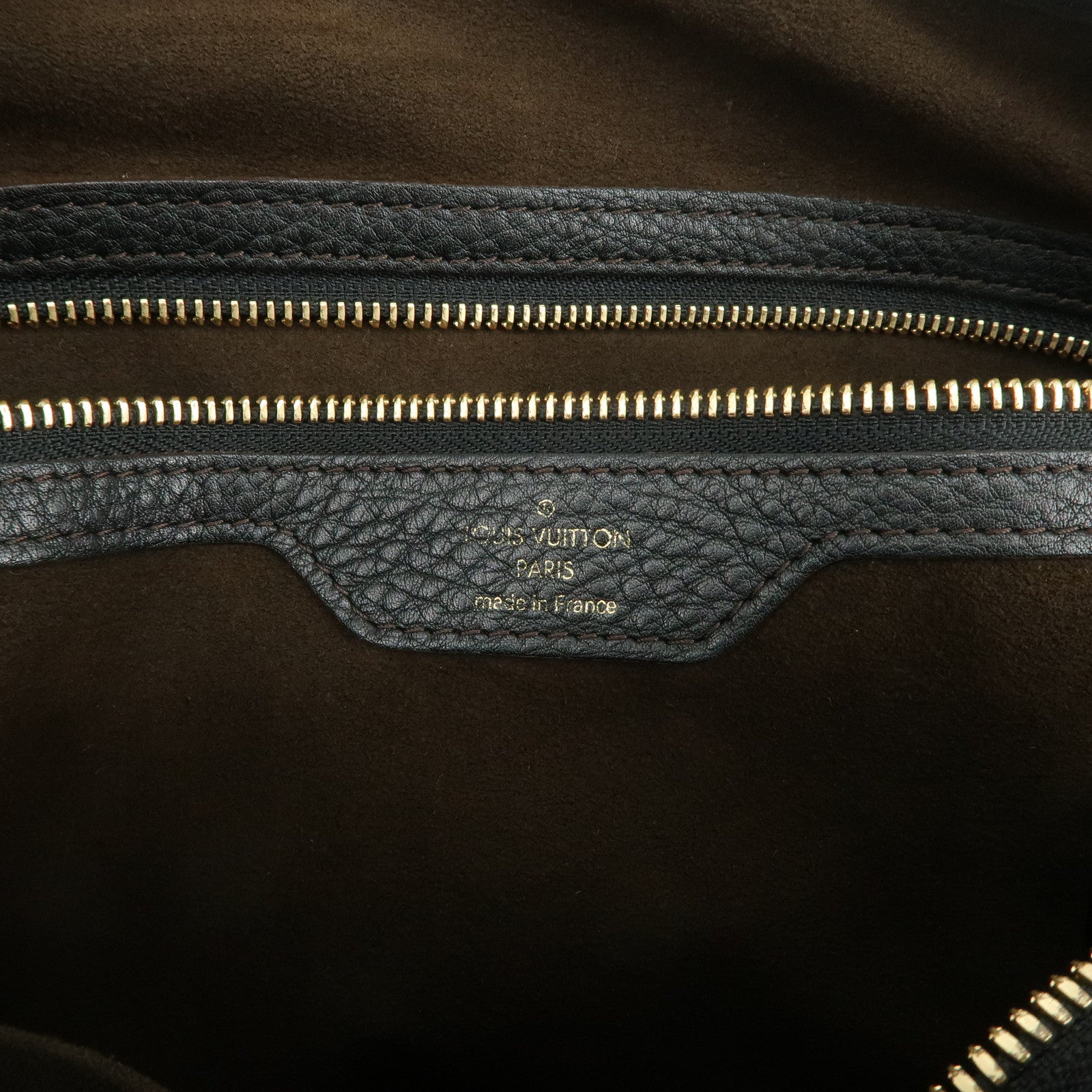 Louis Vuitton Monogram Mahina Selene PM Shoulder Bag Noir M94314