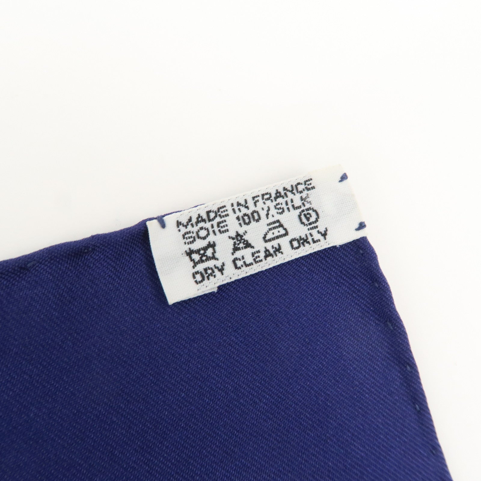 HERMES Carre 90 LES RUBANS DU CHEVAL Silk 100% Scarf Navy