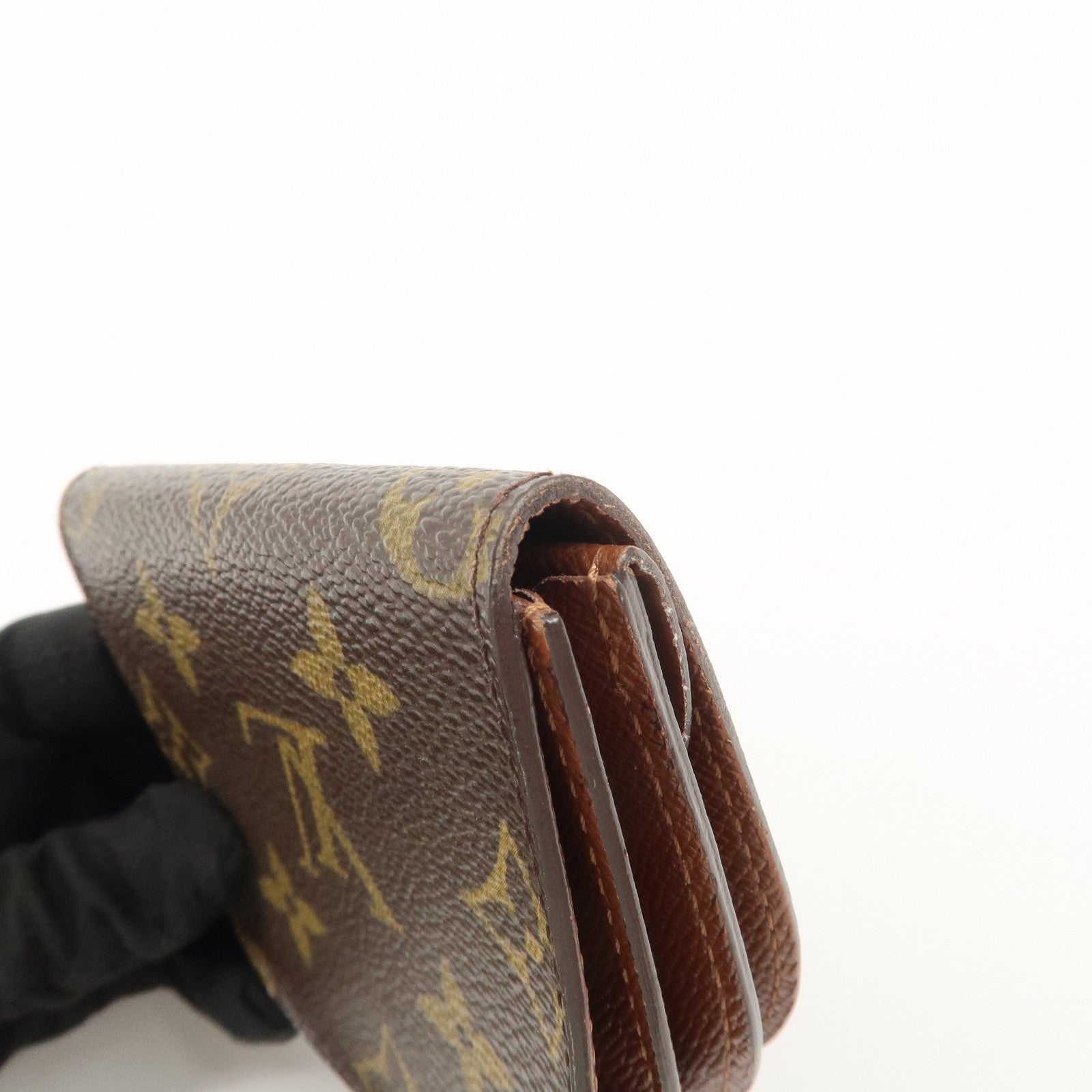 Louis Vuitton Monogram Porte Monnaie Gousset Coin Case M61970 Used