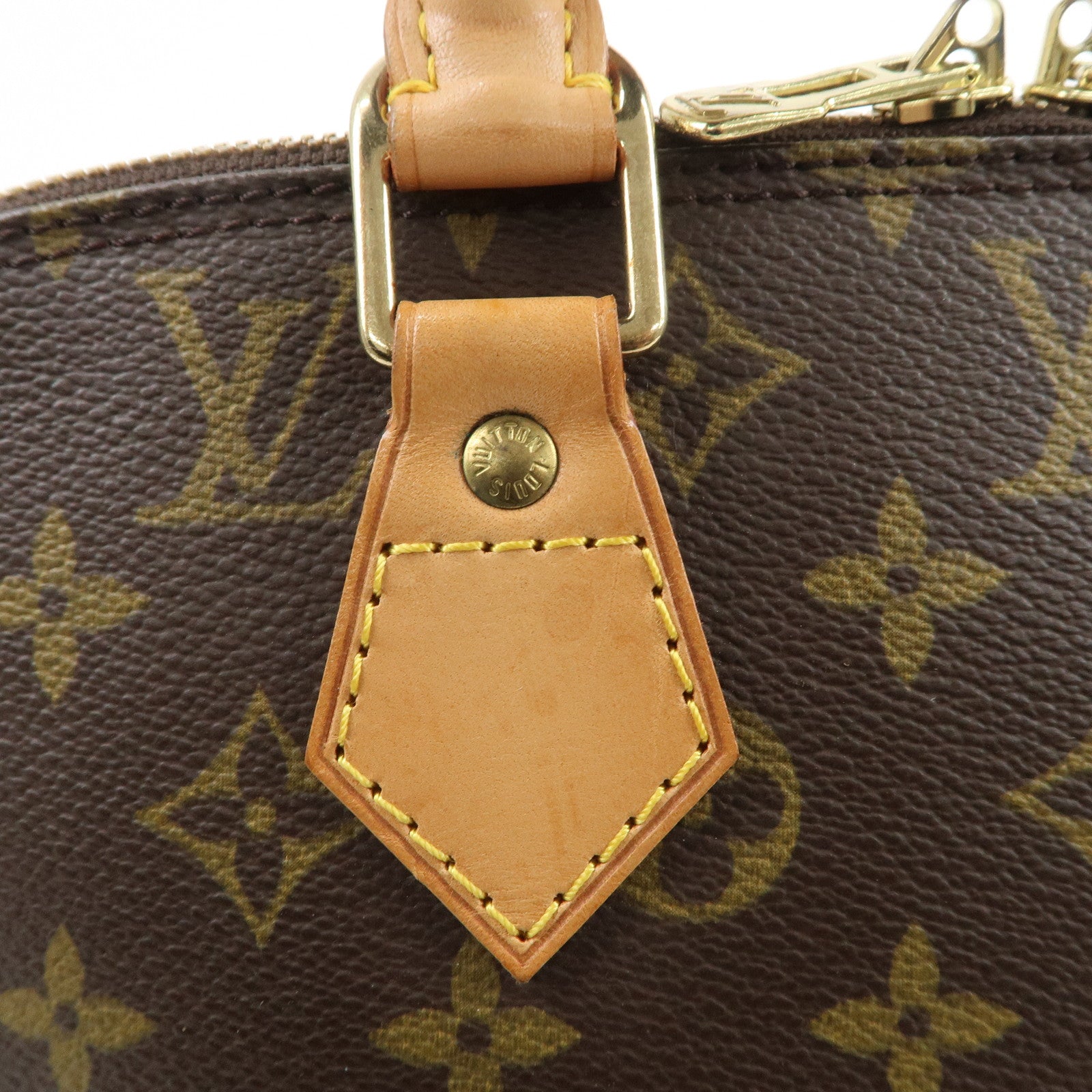 Louis Vuitton Monogram Canvas Alma Hand Bag Brown M51130