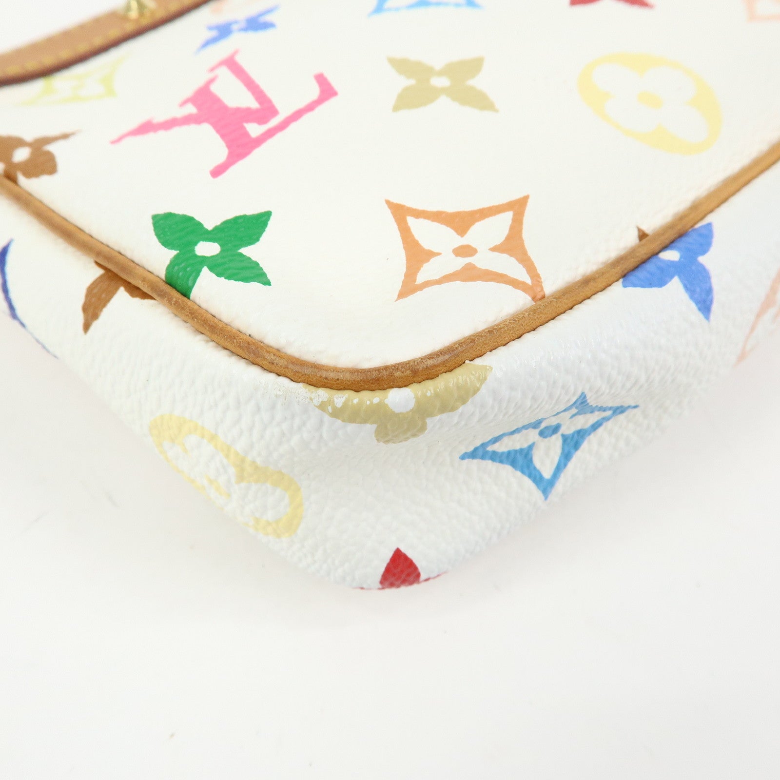 Louis Vuitton Monogram Multicolor Pochette Accessoires Blanc M92649