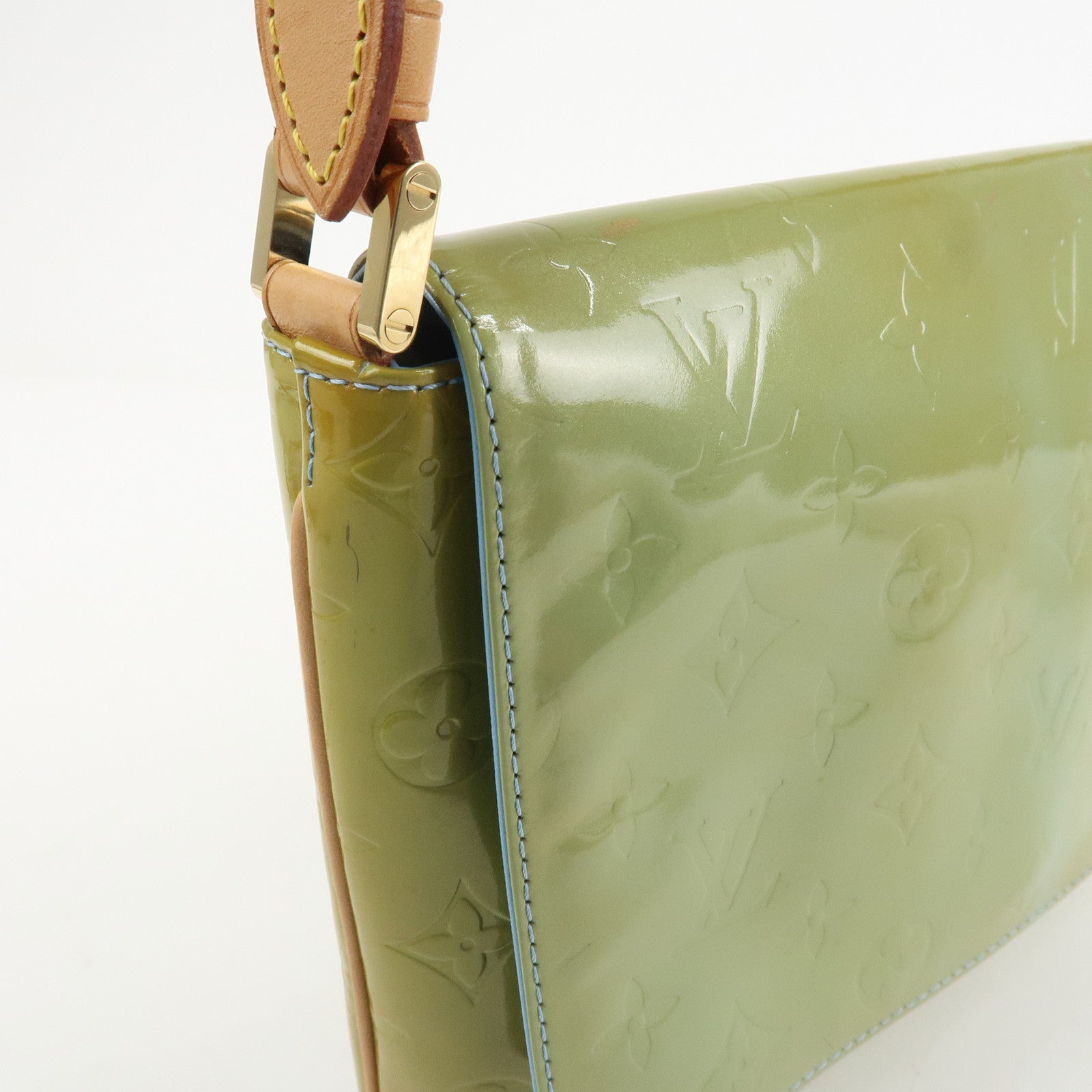 Louis Vuitton Vernis Thompson Street Shoulder Bag Baby Blue M91008