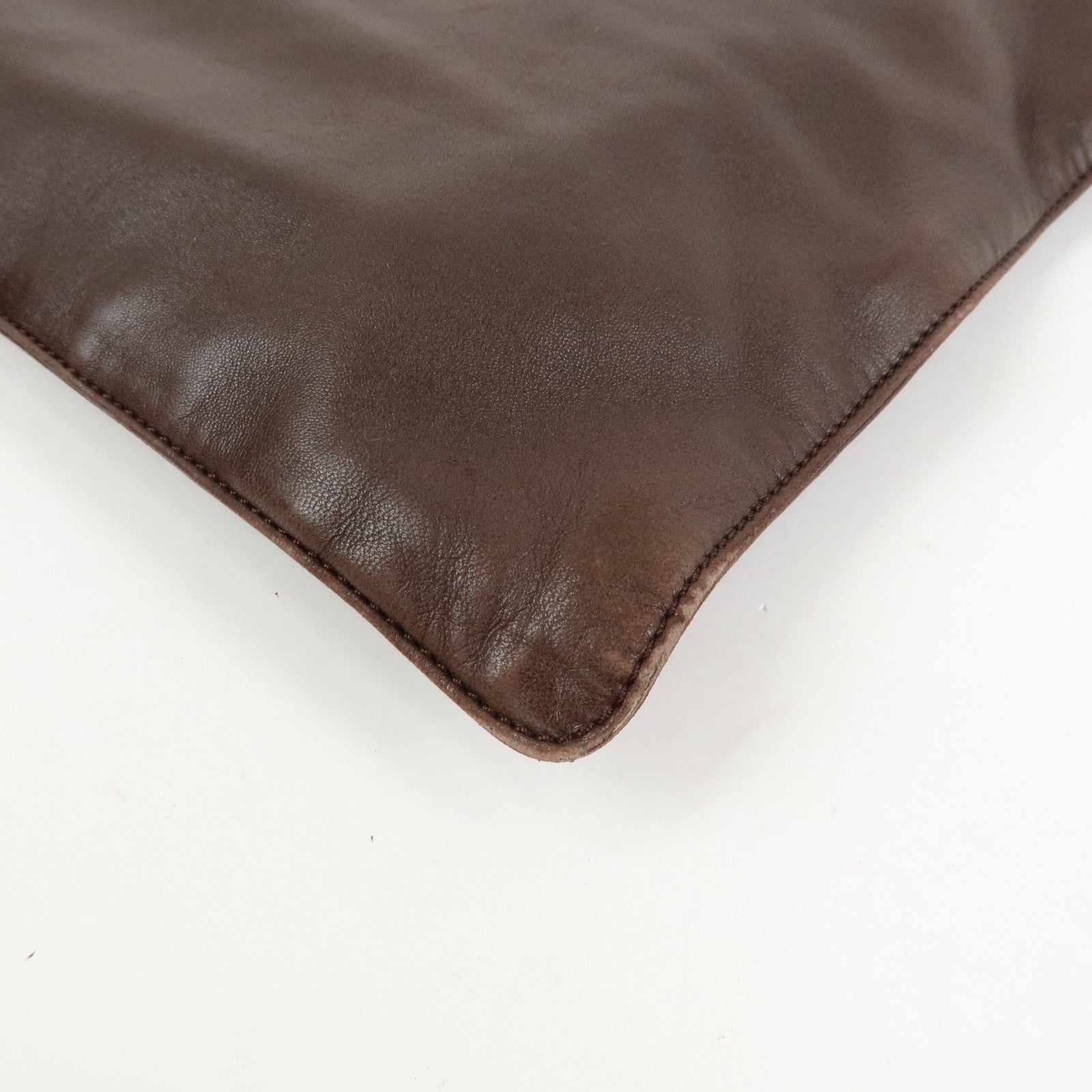 LOEWE Nappa Leather Tote Bag Hand Bag Brown