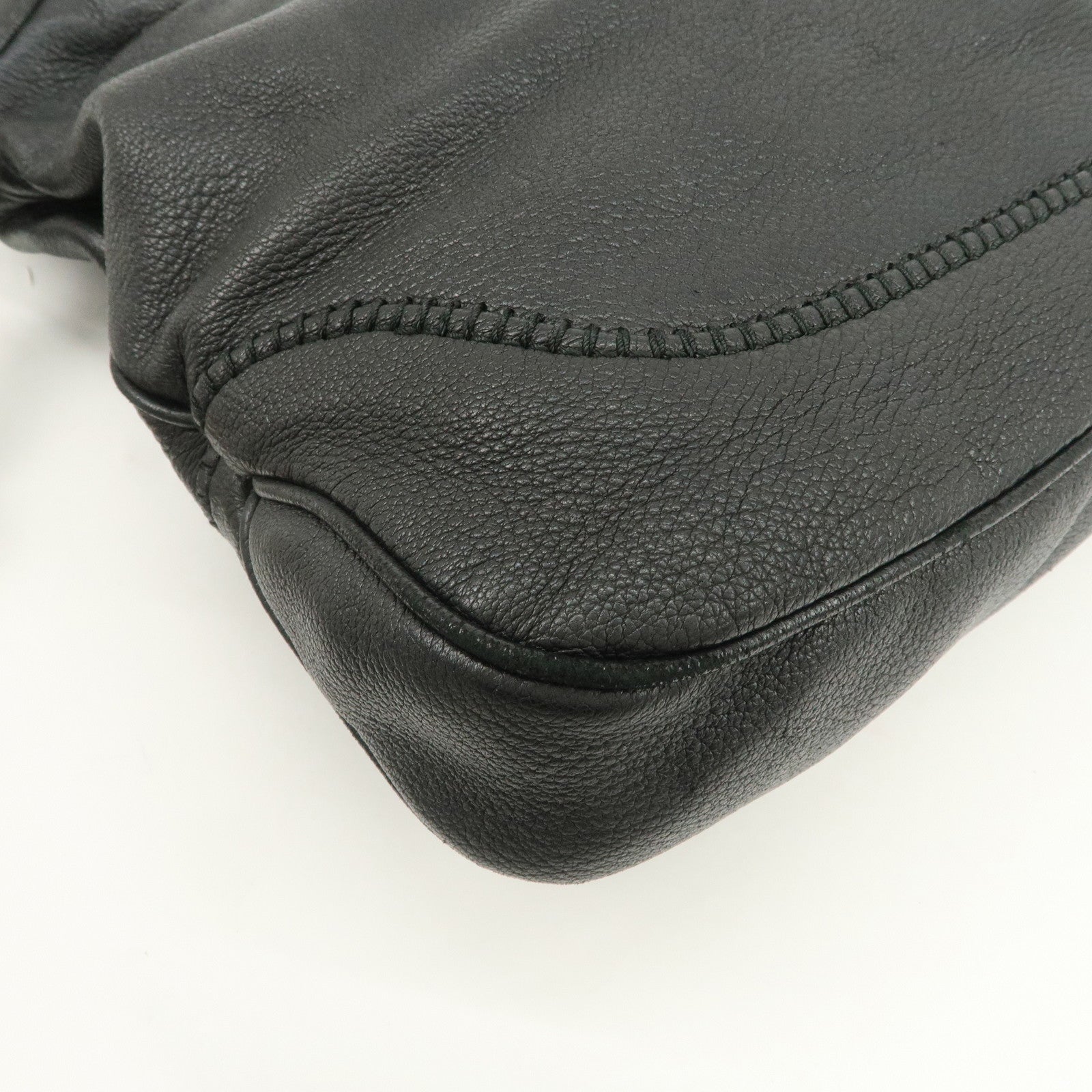 GUCCI New Jackie Leather 2Way Shoulder Hand Bag Black 246907