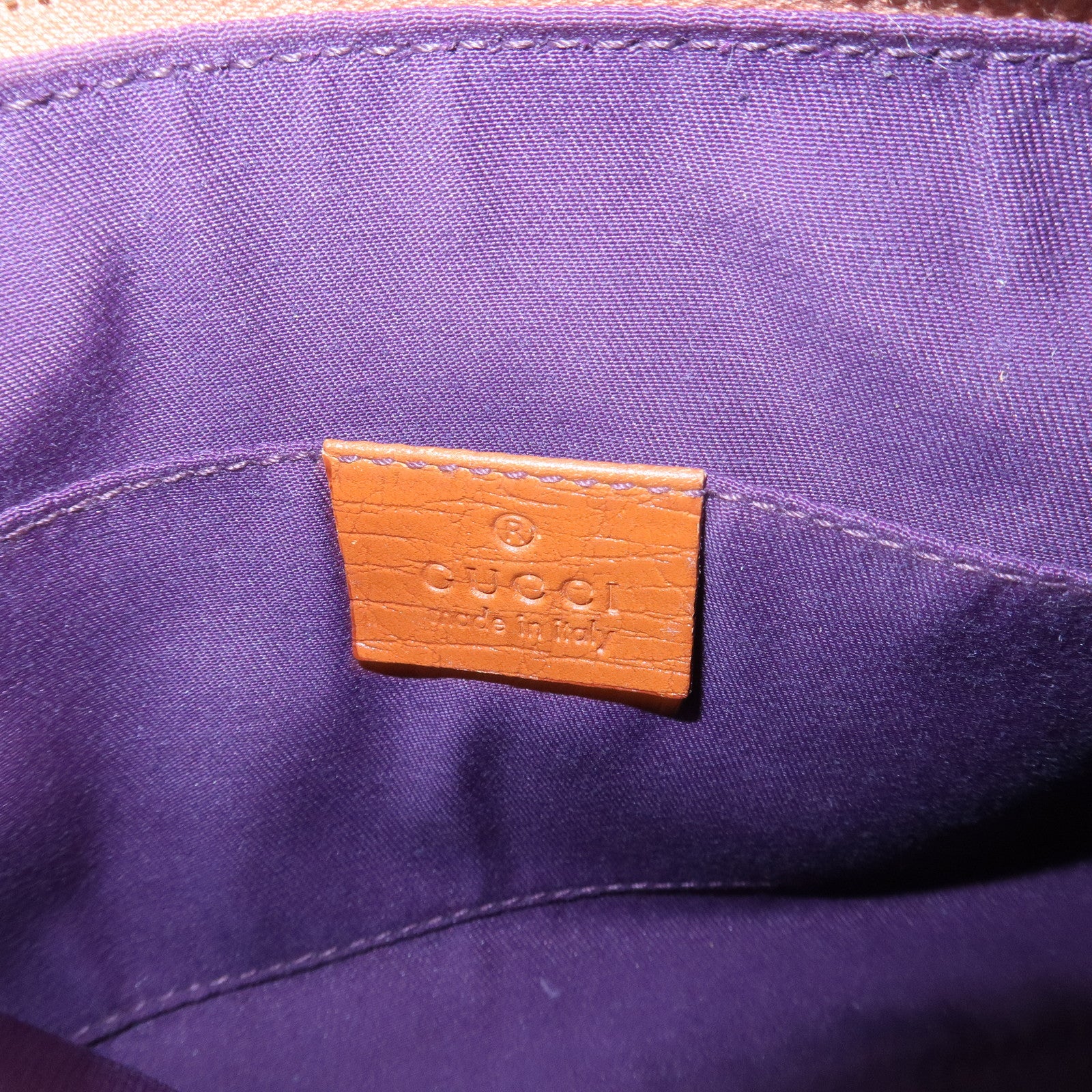 GUCCI Sherry GG Canvas Leather Shoulder Bag Gold Boots Bag Charm 145970 Used