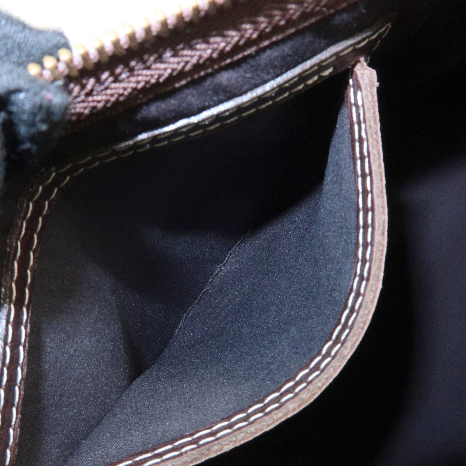 Louis Vuitton Monogram Mini Lin Speedy 30 Boston Bag Ebene M95224 Used