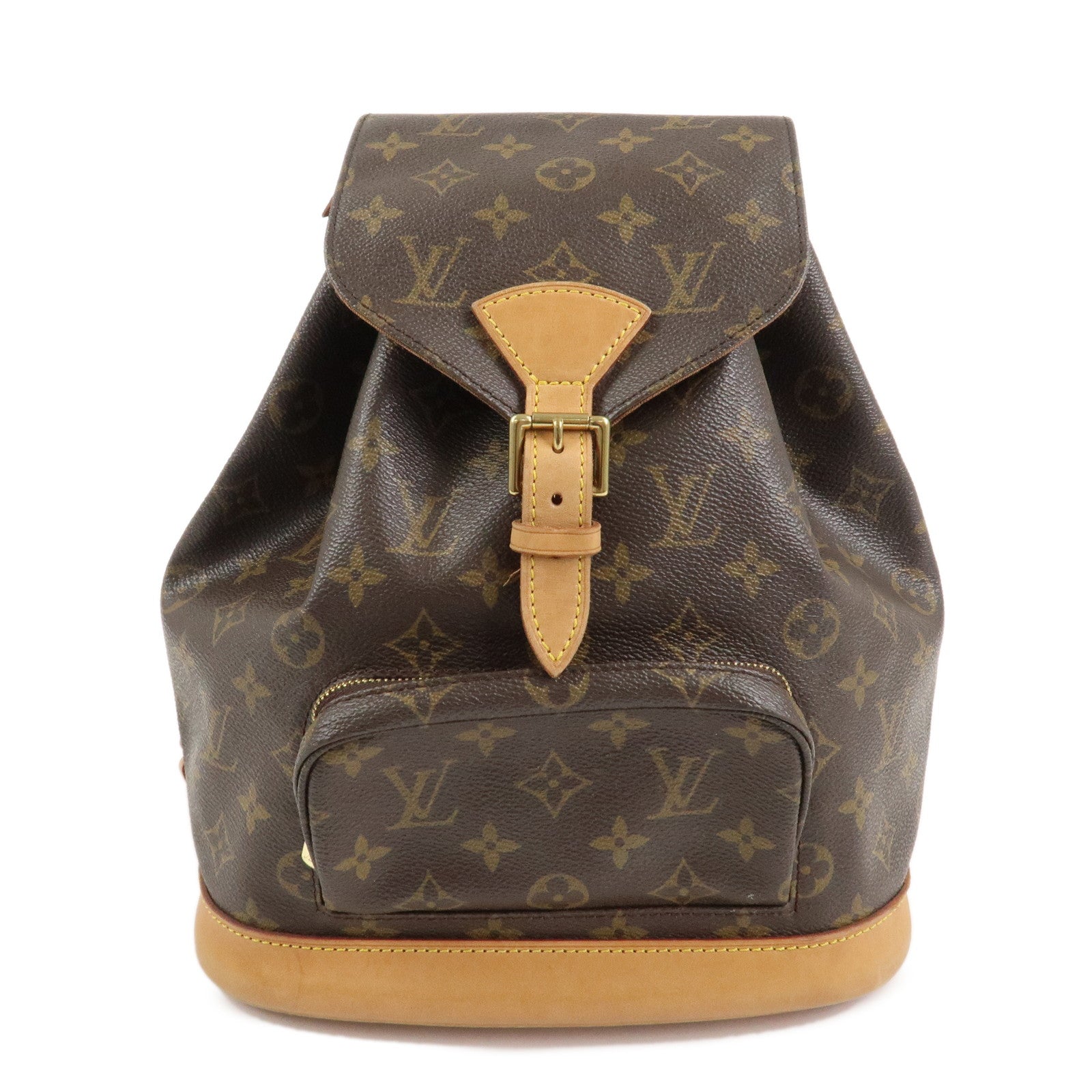 Louis Vuitton Monogram Canvas Montsouris MM Backpack Brown M51136