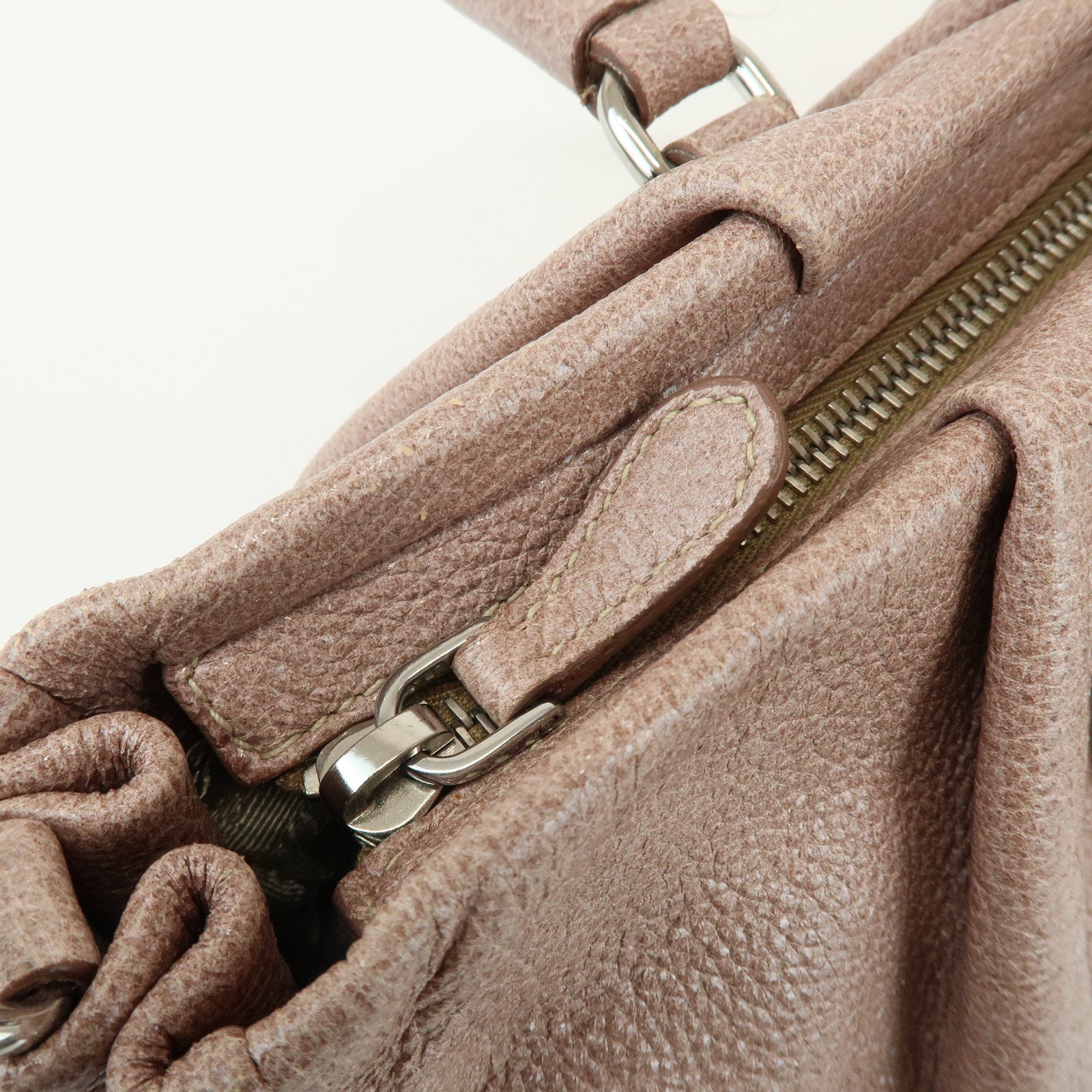 PRADA 2Way Bag Hand Bag Shoulder Bag Pink Beige BN1602