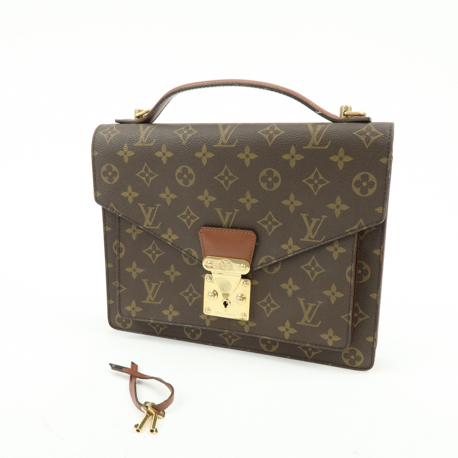 Louis Vuitton Monogram Monceau 28 2Way Bag Briefcase M51185