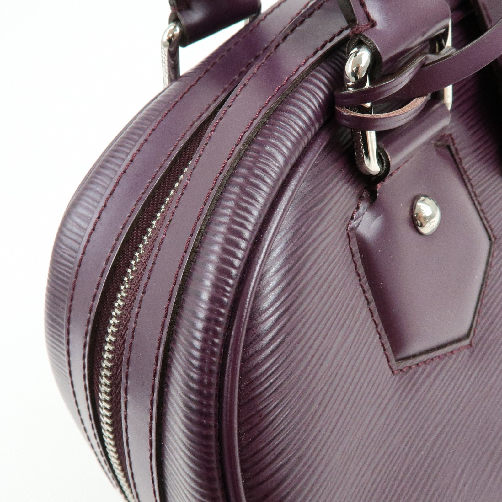 Louis Vuitton Epi Bowling Montaigne GM Hand Bag Cassis M5931K