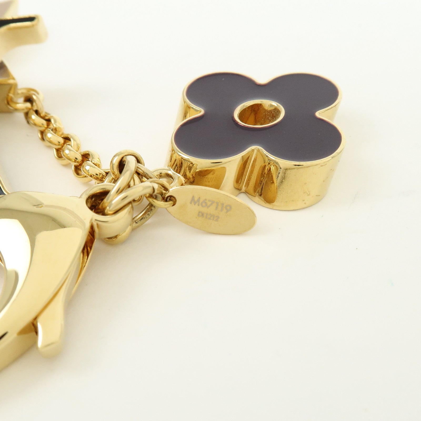 Louis Vuitton Fleur de Monogram Key Chain Bag Charm M67119