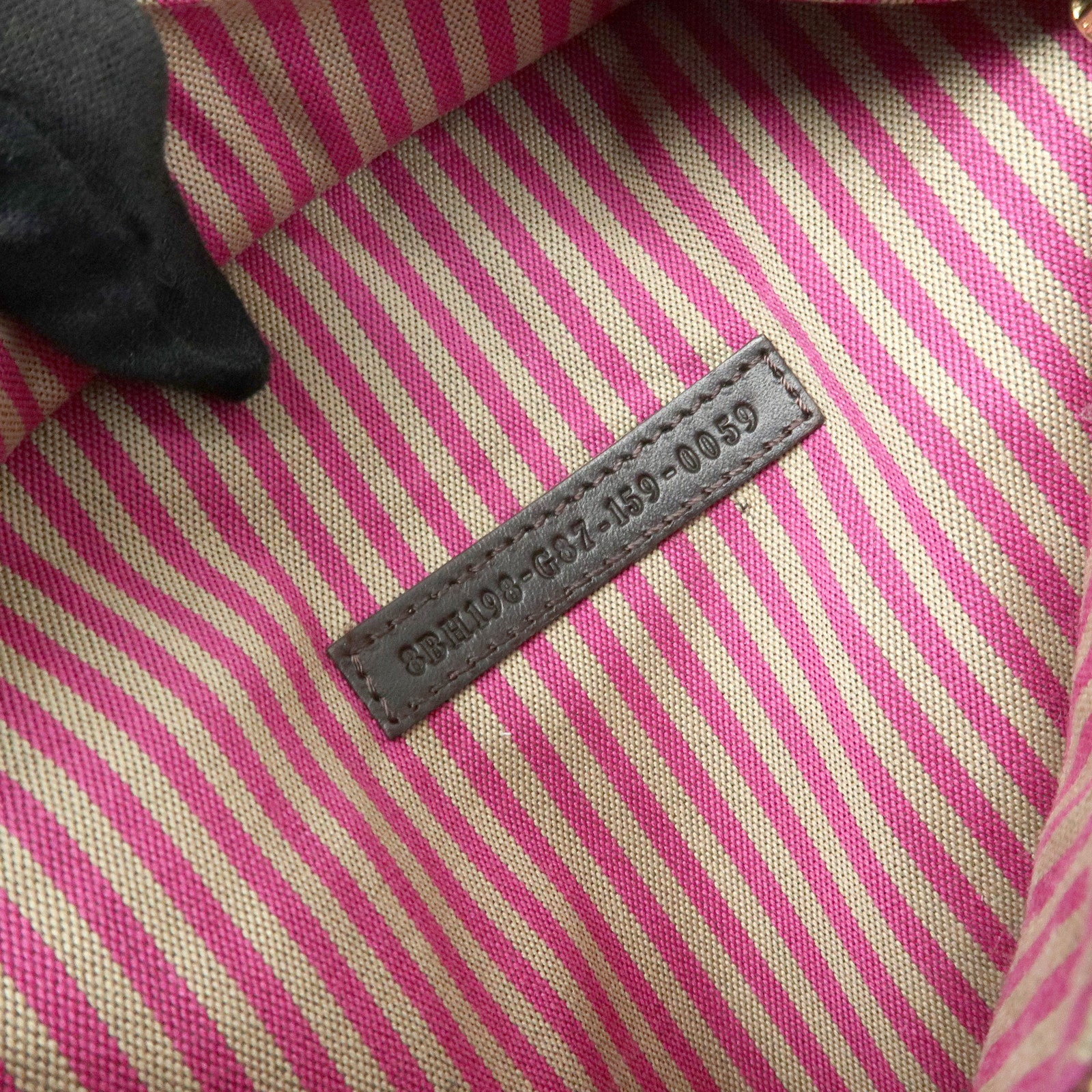 FENDI Zucca PVC Leather Tote Bag Shoulder Bag Brown Black 8BH198