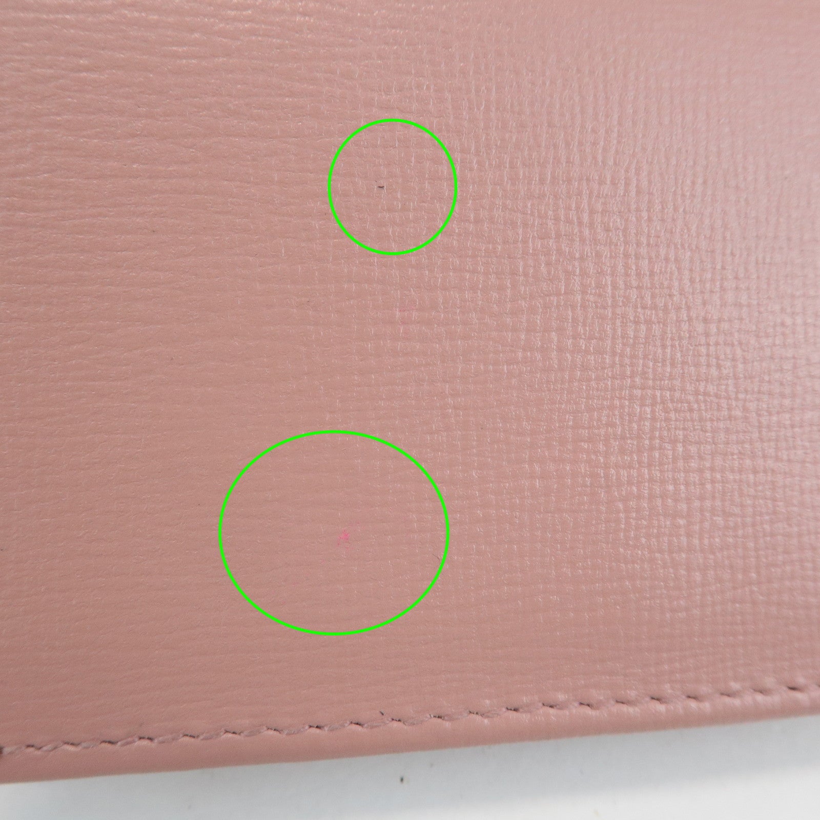 GUCCI Horsebit Leather Bi-fold Wallet Small Wallet Pink 621887 Used