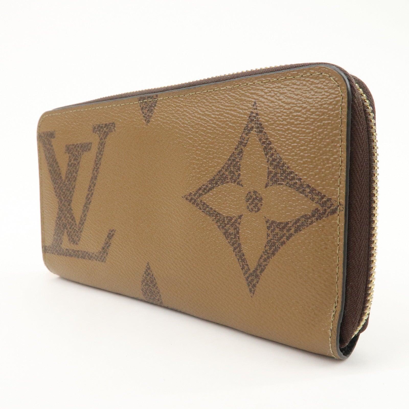 Louis Vuitton Giant Monogram Reverse Zippy Wallet Long Wallet M69353 Used
