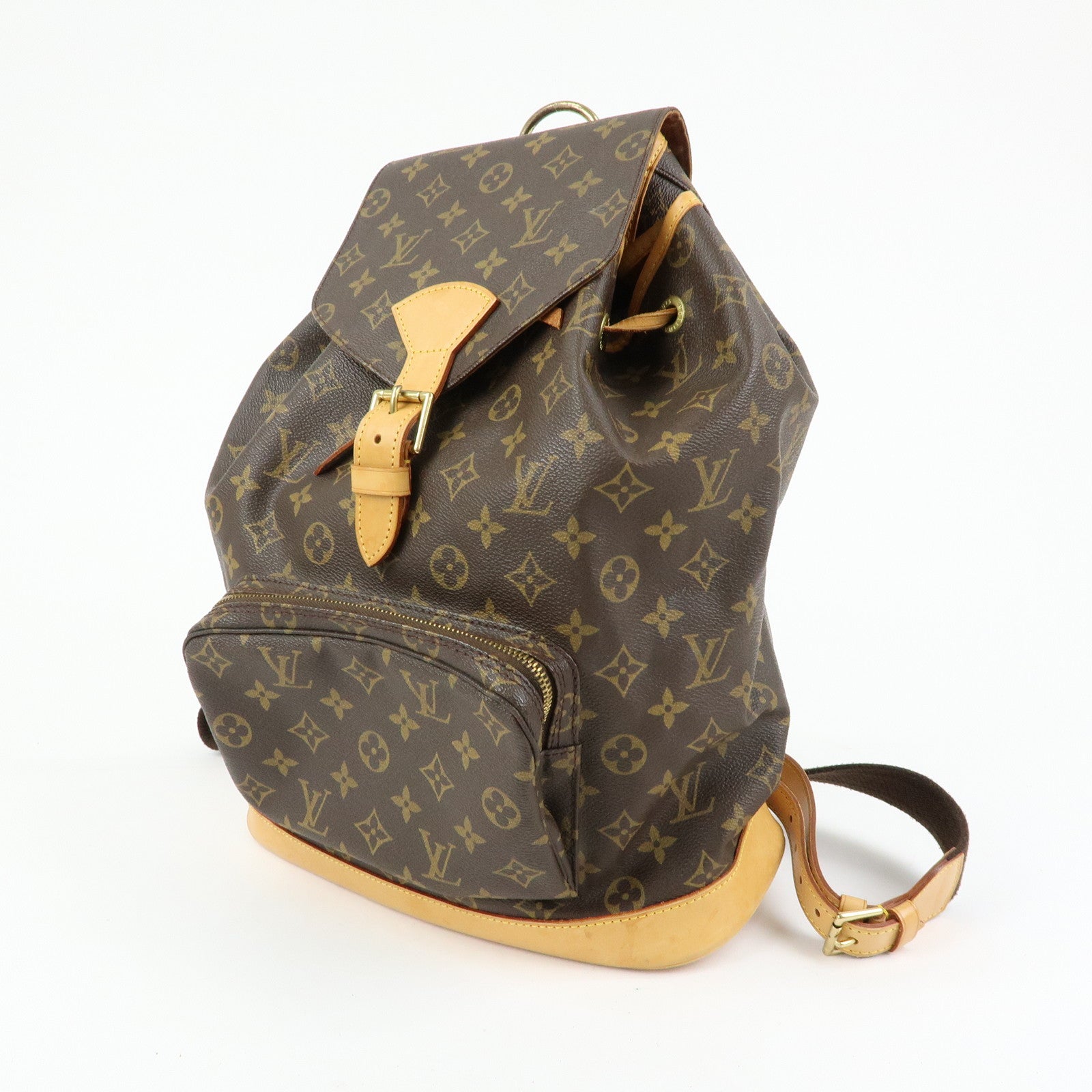 Louis Vuitton Monogram Montsouris GM Backpack Rucksack Brown M51135