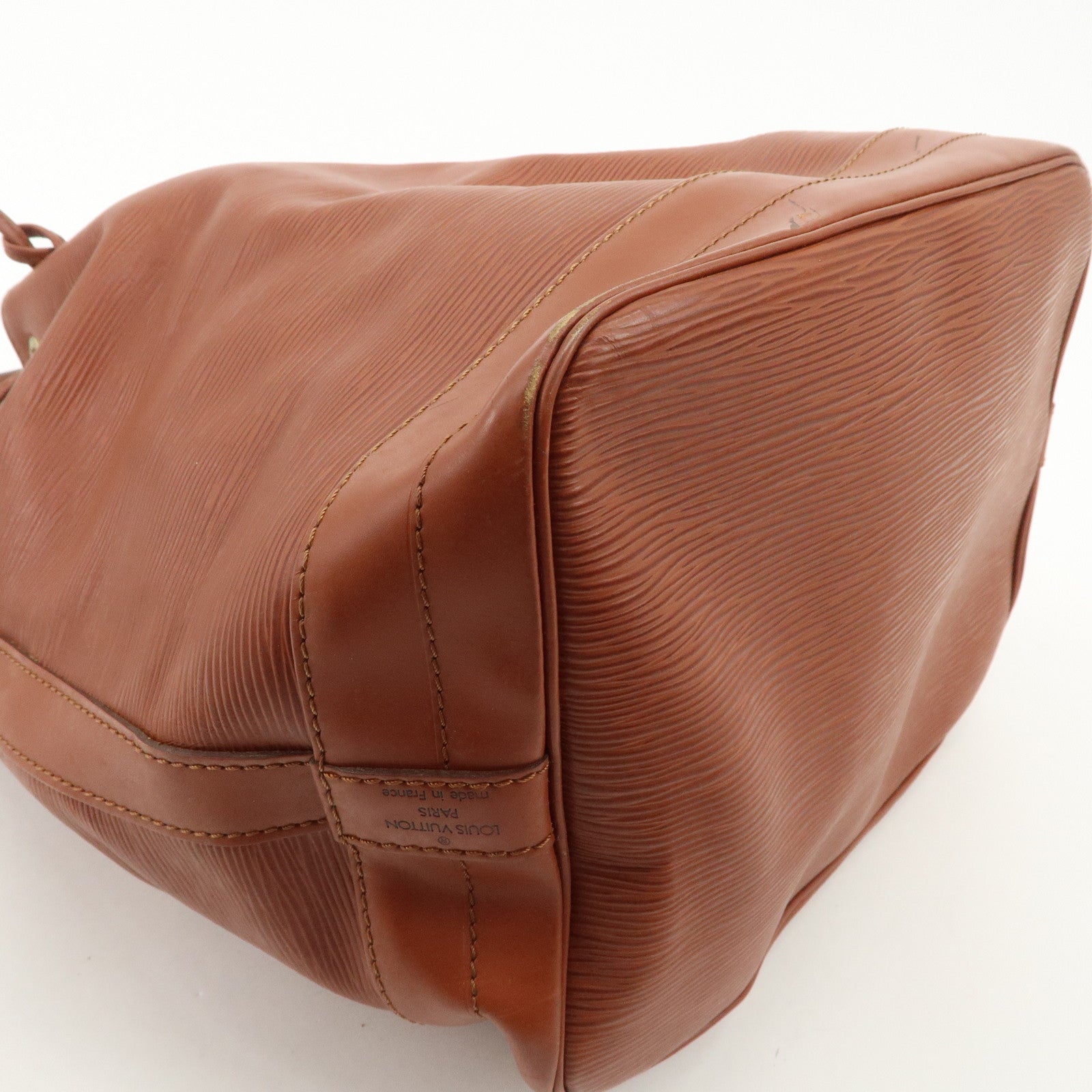 Louis Vuitton Epi Leather Noe Shoulder Bag Kenya Brown M44003
