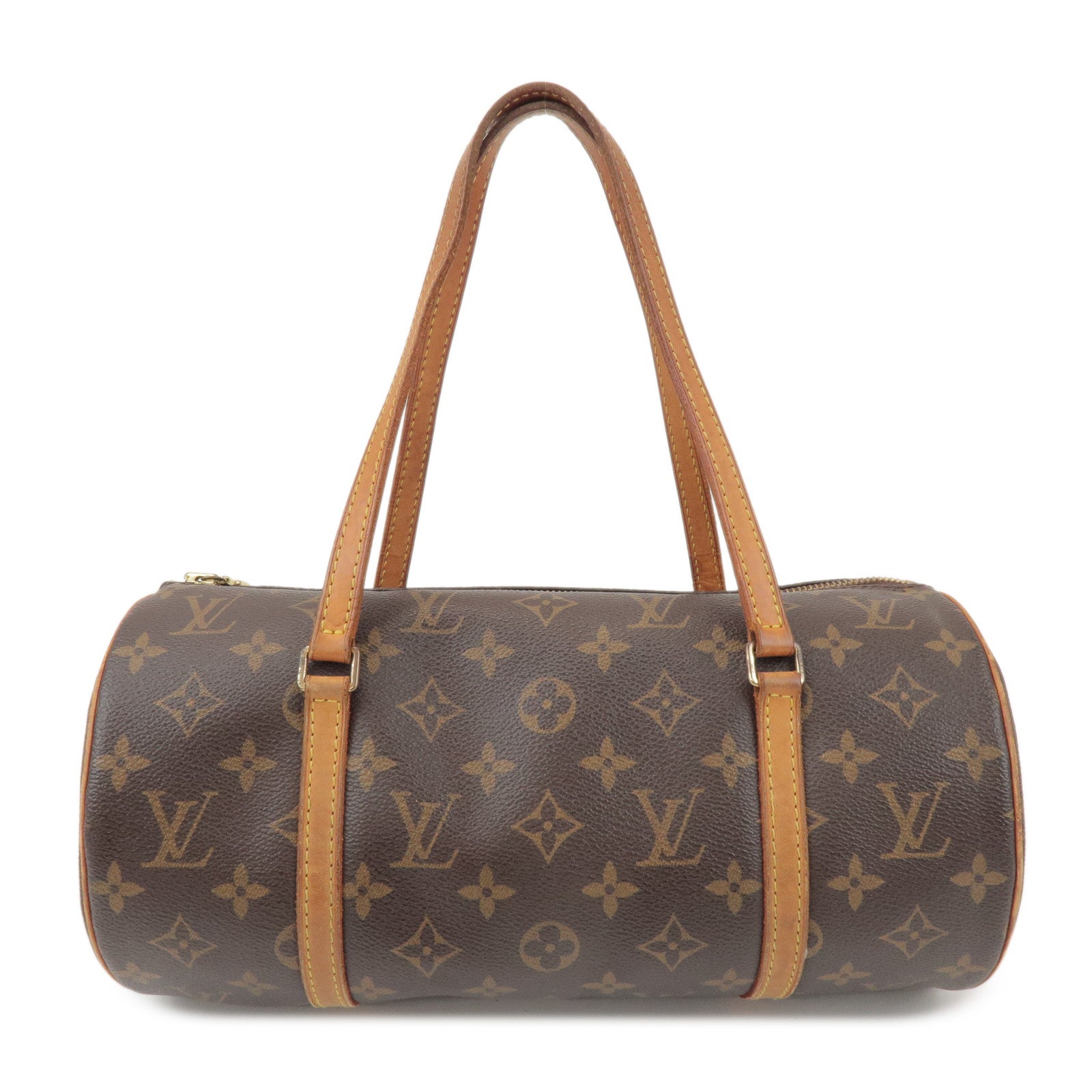 Louis Vuitton Monogram Papillon 30 Hand Bag Brown M51385