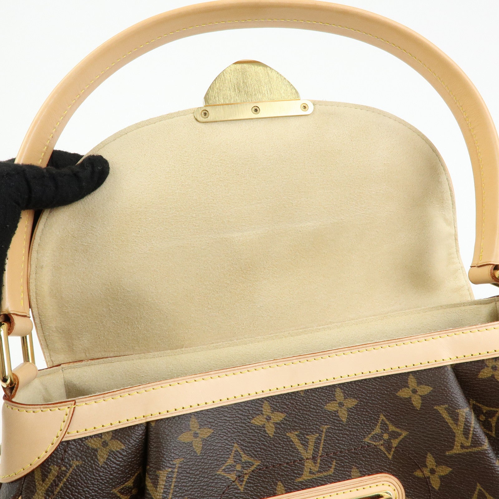 Louis Vuitton Monogram Beverly MM Shoulder Hand Bag Brown M40121