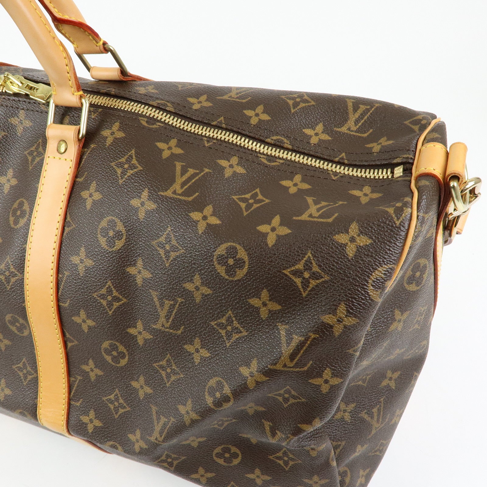 Louis Vuitton Monogram Keep All Bandouliere 55 Boston Bag M41414