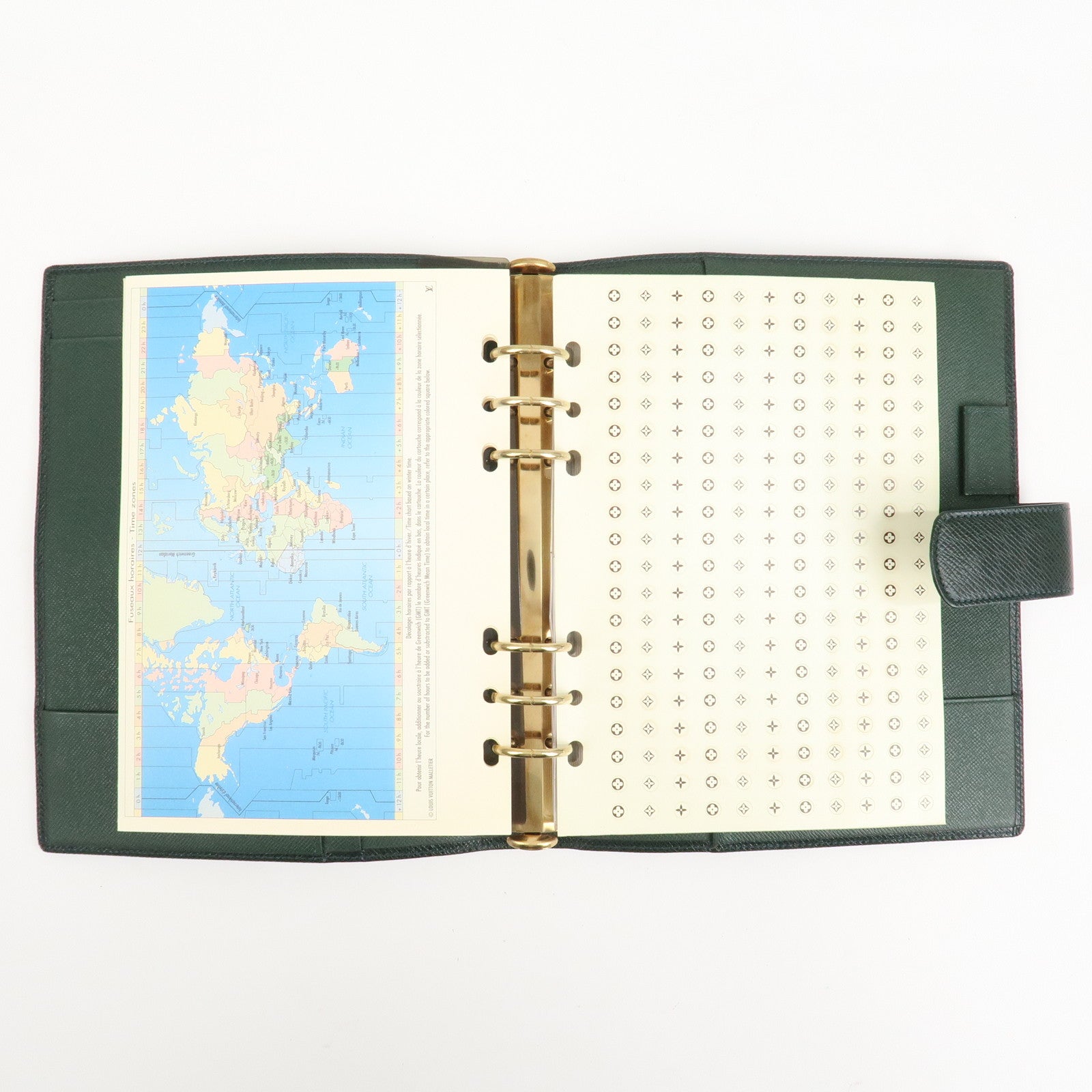 Louis Vuitton Taiga Leather Agenda GM Planner Cover Epicea R20404 Used