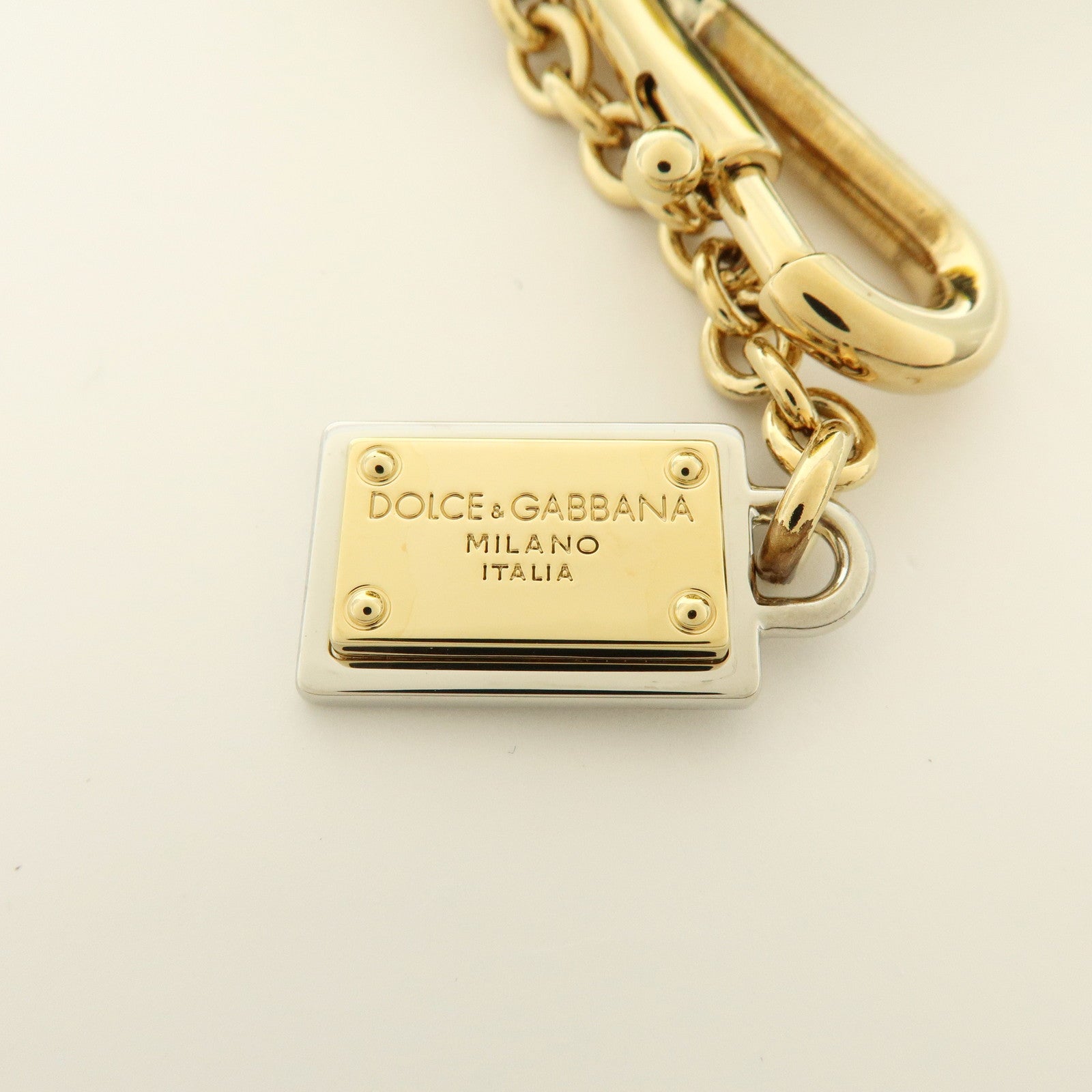 Dolce&Gabbana Lemon Motif Fur Leather Bag Charm Key Chain Yellow