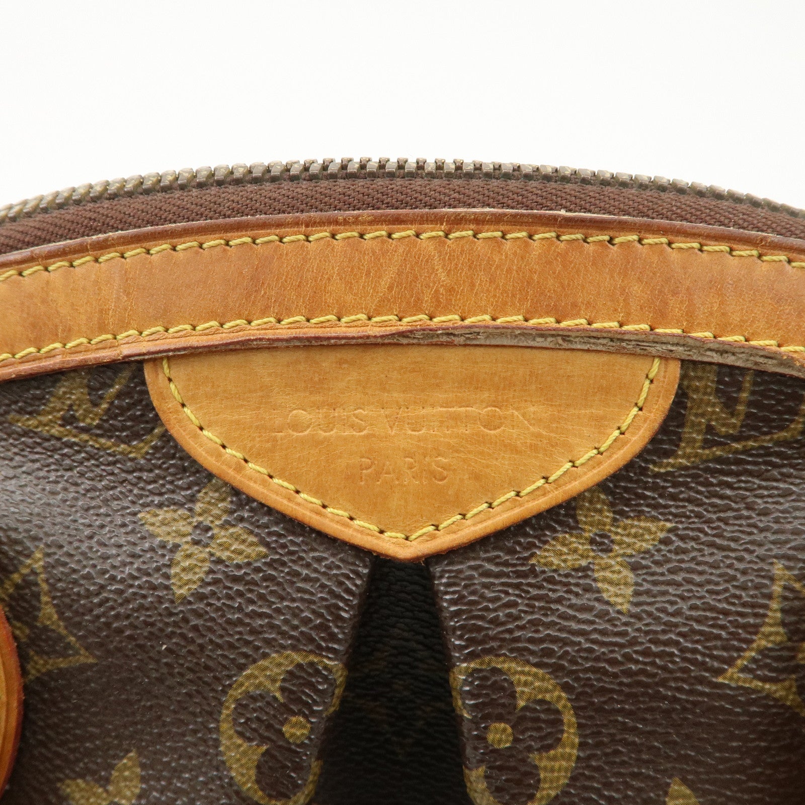 Louis Vuitton Monogram Tivoli PM Hand Bag Brown M40143 Used