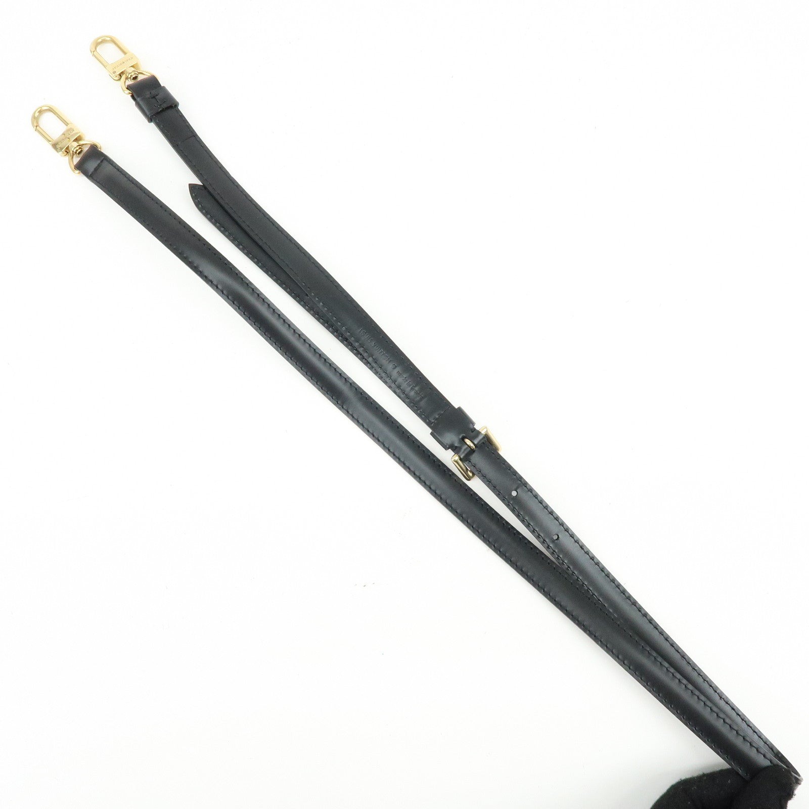 Louis Vuitton Adjustable Leather Shoulder Strap For Epi Bags Noir