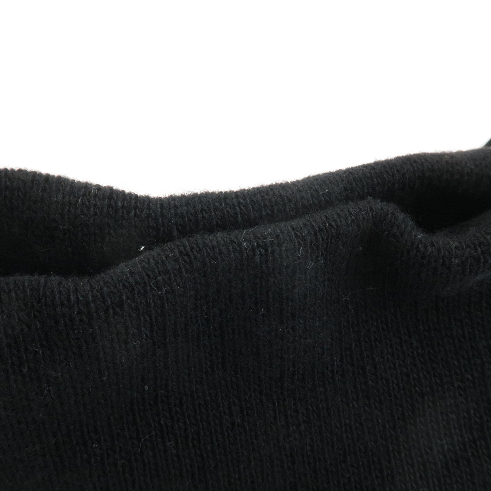 FENDI Wool Leather Tote Bag Shoulder Bag Black 26633 Used