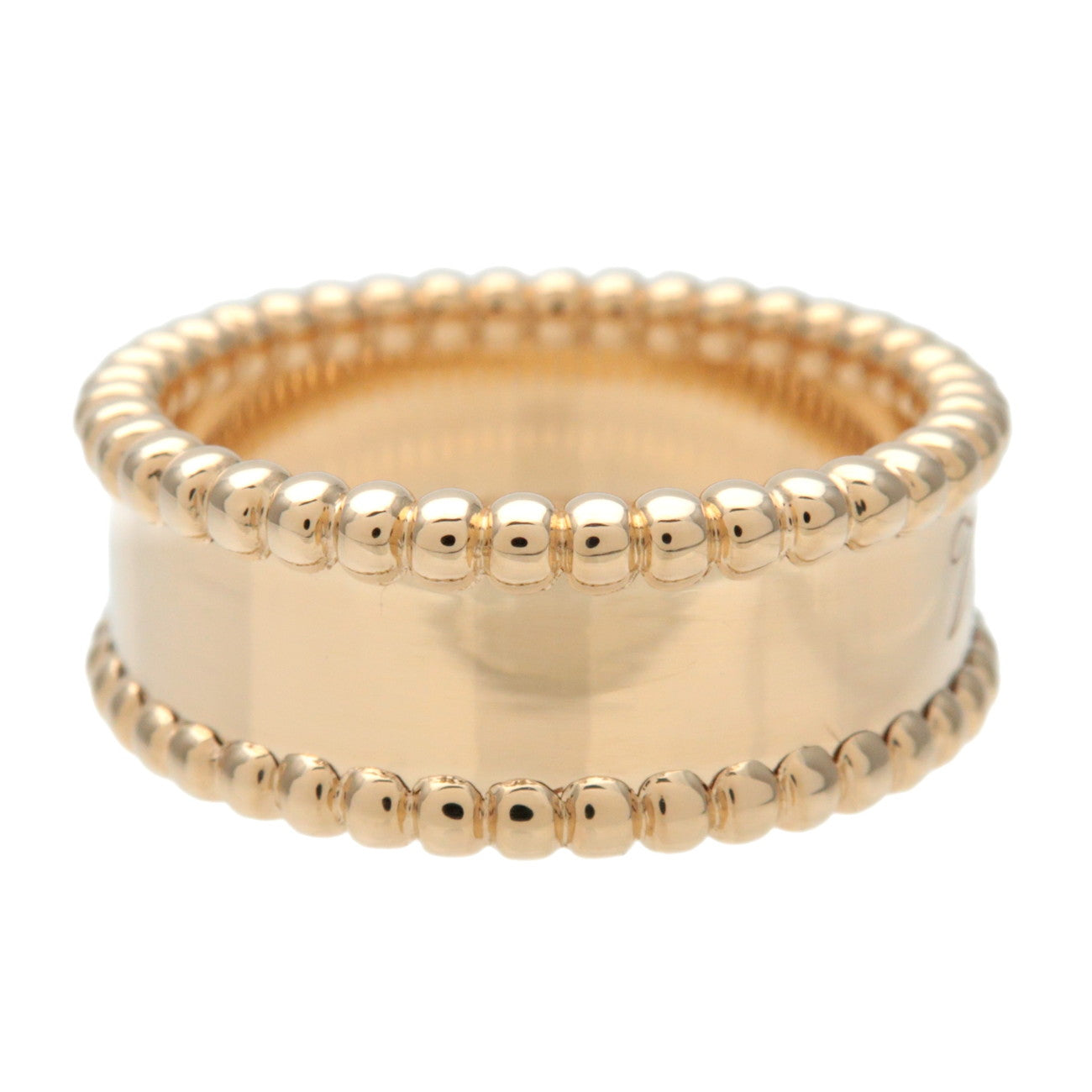 Van Cleef & Arpels Perlee Senior Tulle Ring Yellow Gold #54 US7