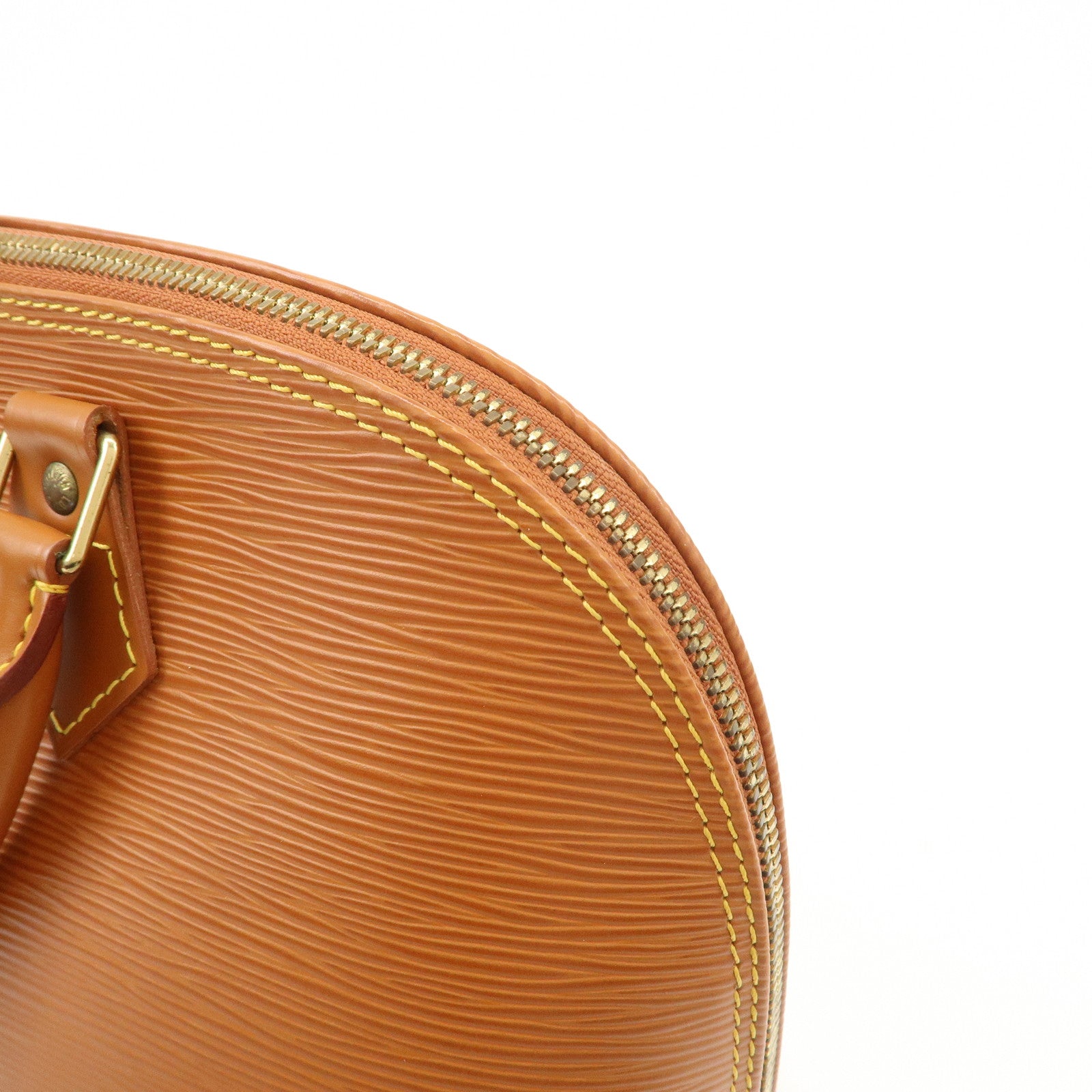 Louis Vuitton Epi Leather Alma PM Hand Bag Zipang Gold M52148