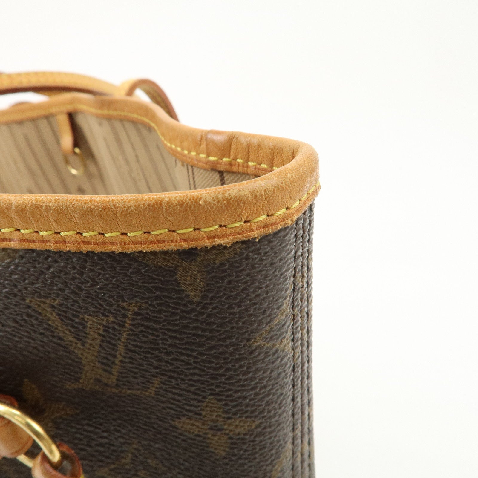 Louis Vuitton Monogram Neverfull MM Tote Bag Brown M40156