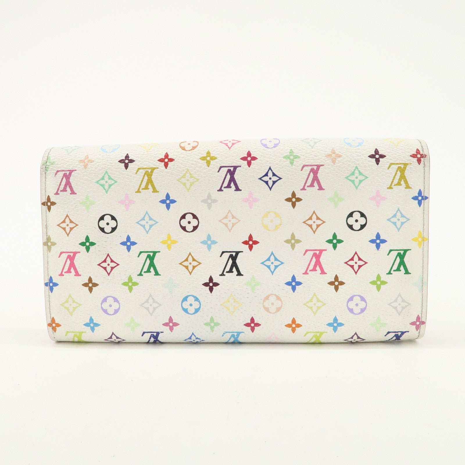 Louis Vuitton Monogram Multicolor Pochette Portte Monnaie Credi Long Wallet M60004 Used