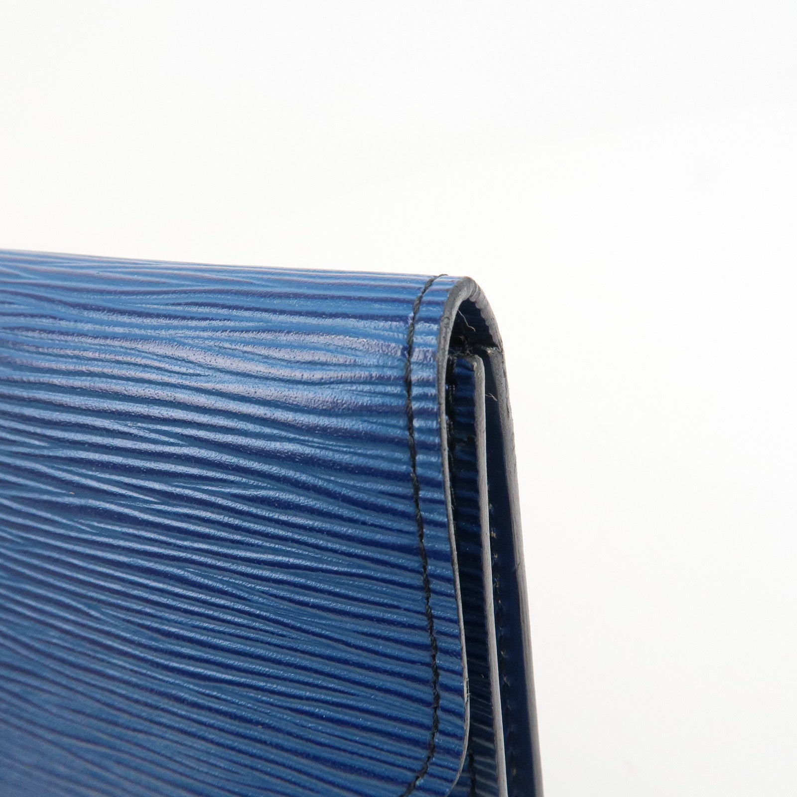 Louis Vuitton Epi Leather Art Deco Toledo Clutch Bag Blue M52635