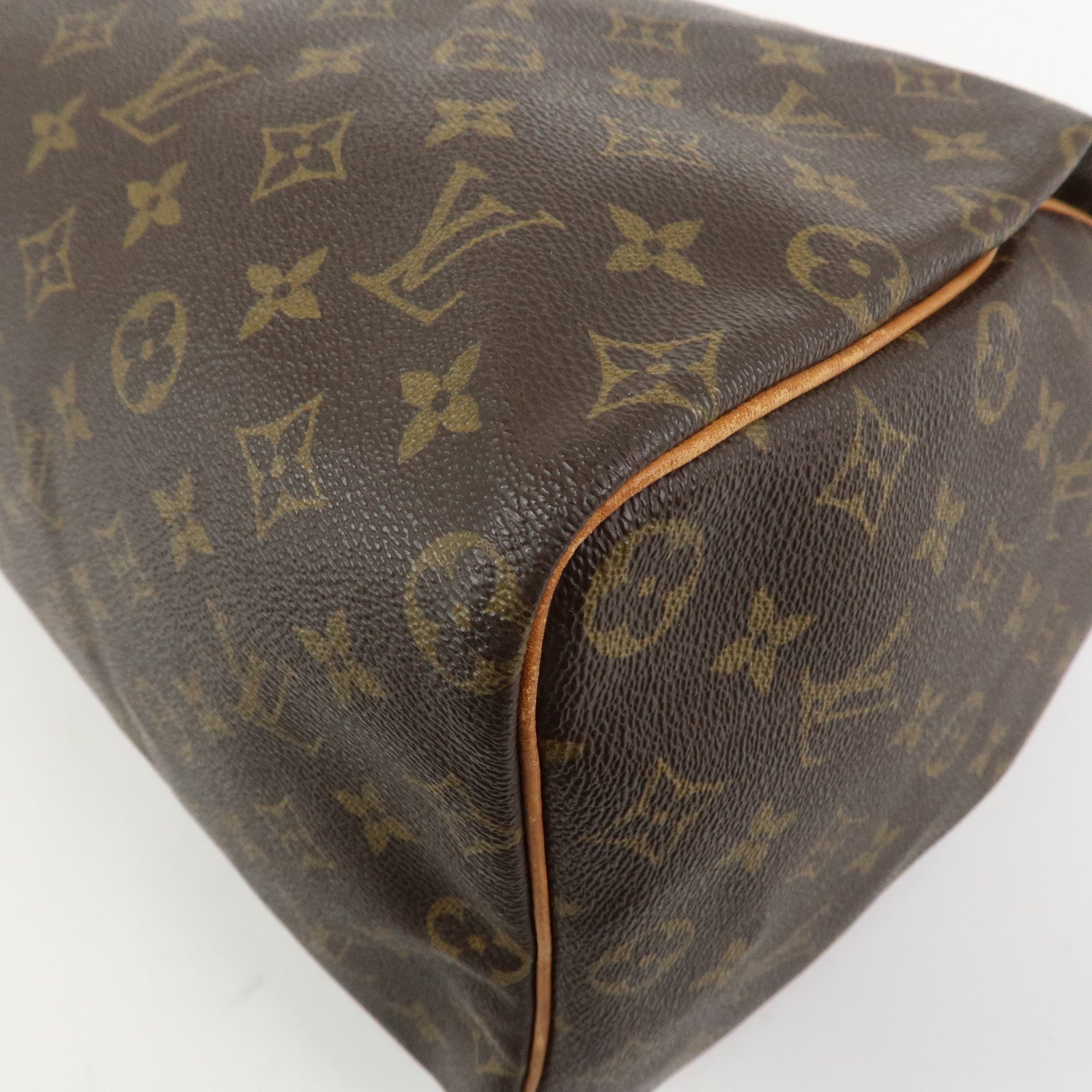 Louis Vuitton Monogram Speedy 40 Hand Bag Boston Bag Brown M41522