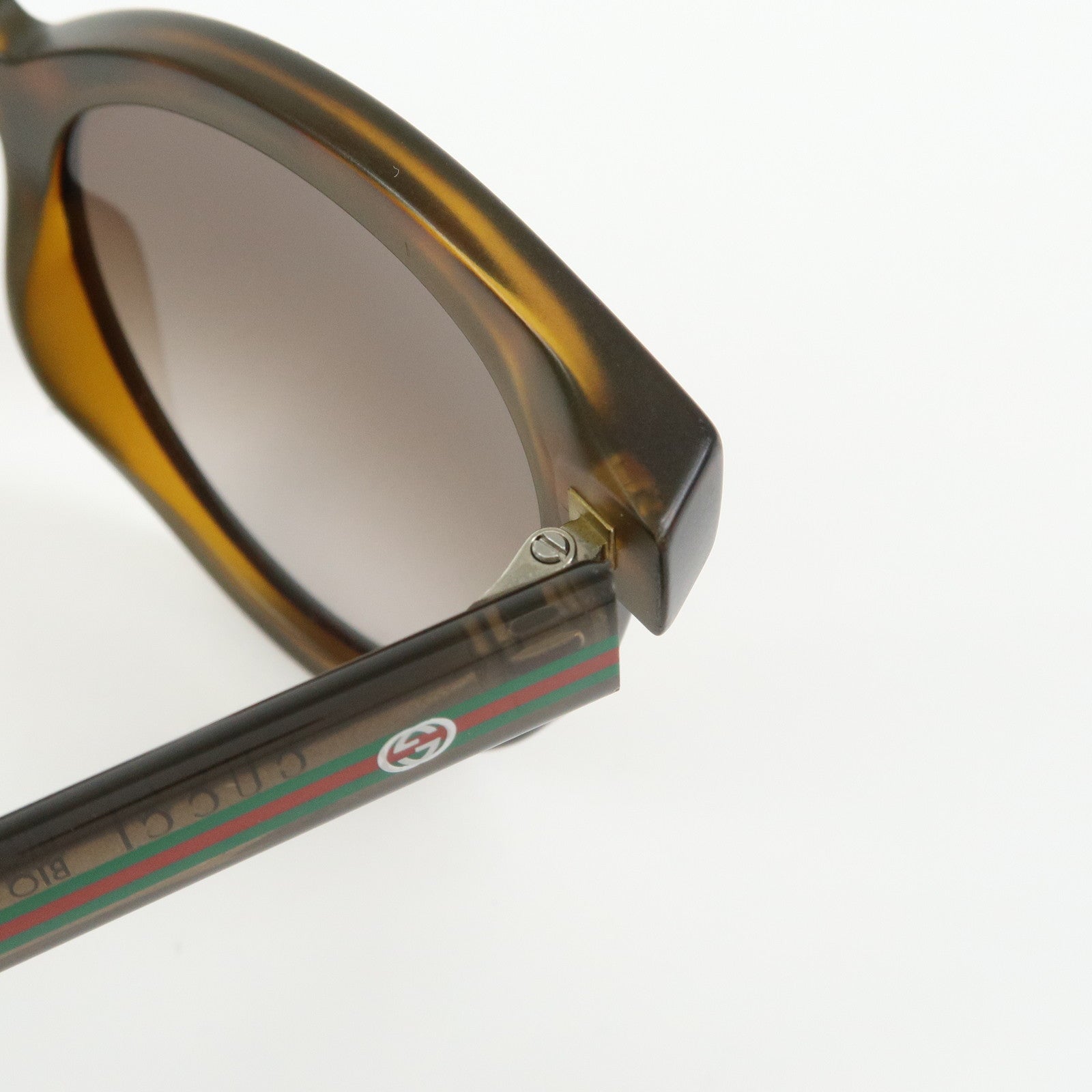 GUCCI Sherry Interlocking G Plastic Sunglasses Brown GG3653/S 51□22