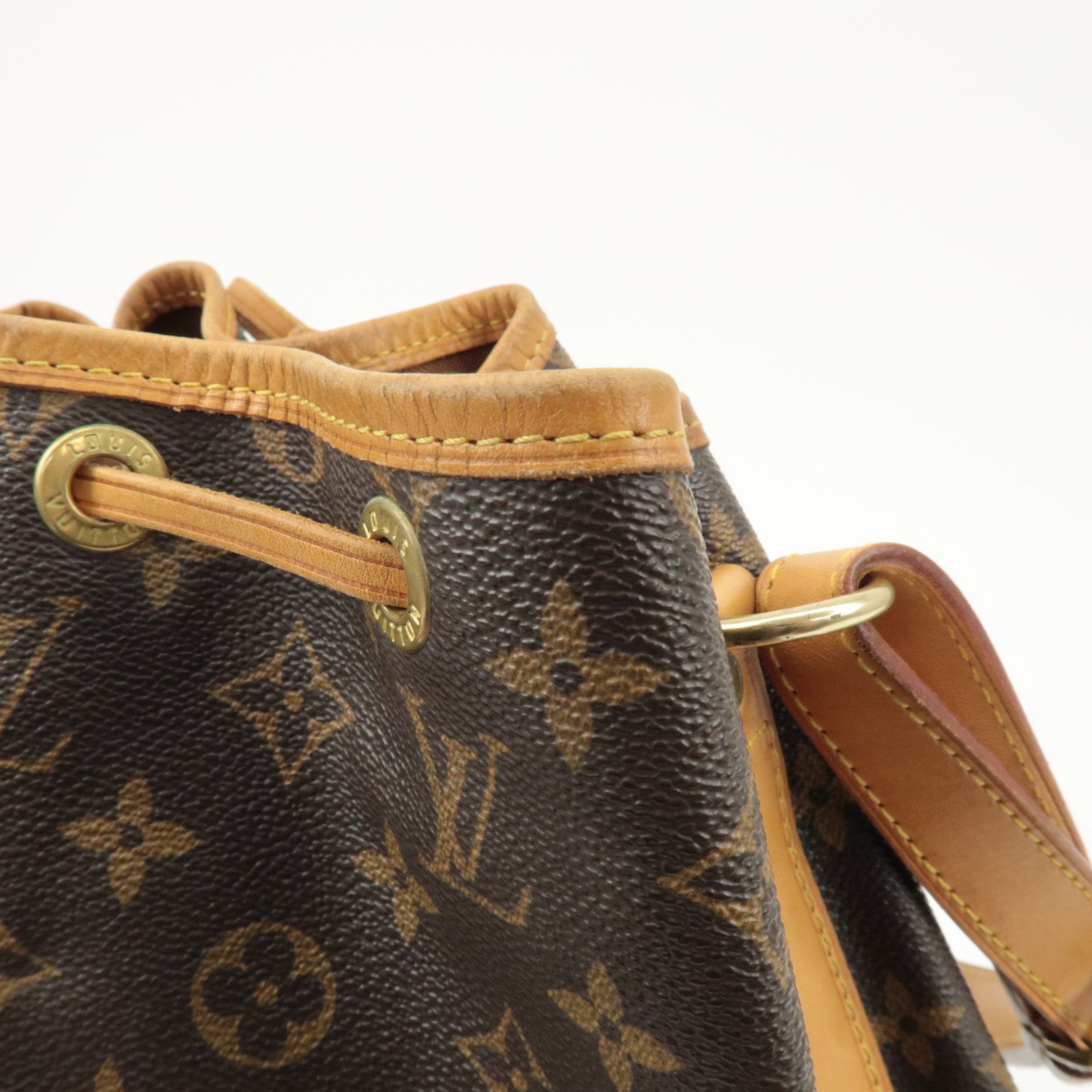 Louis Vuitton Monogram Noe Shoulder Bag Hand Bag Brown M42224 Used