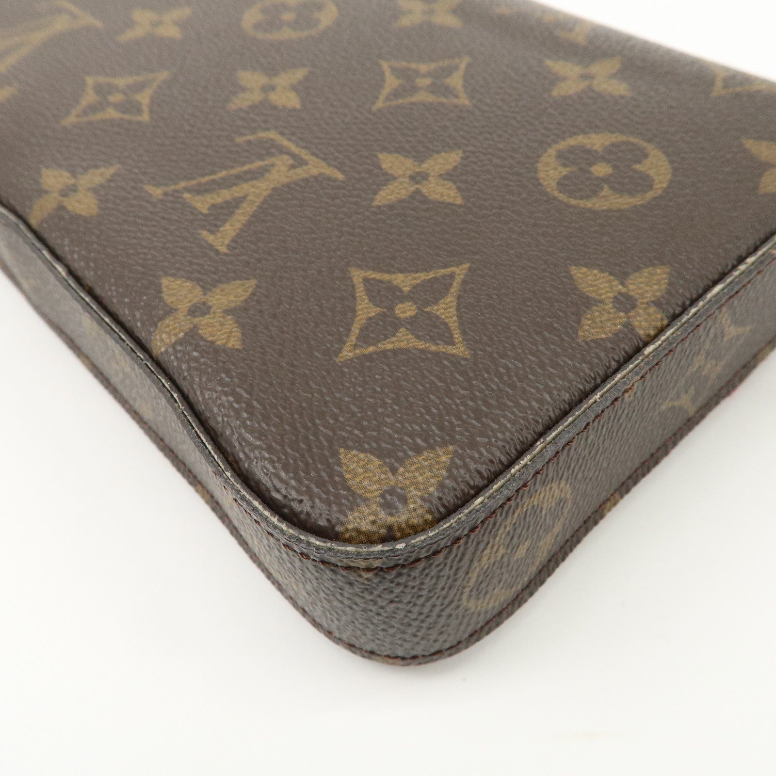 Louis Vuitton Monogram Pochette Felicie Shoulder Bag Brown M61276 Used