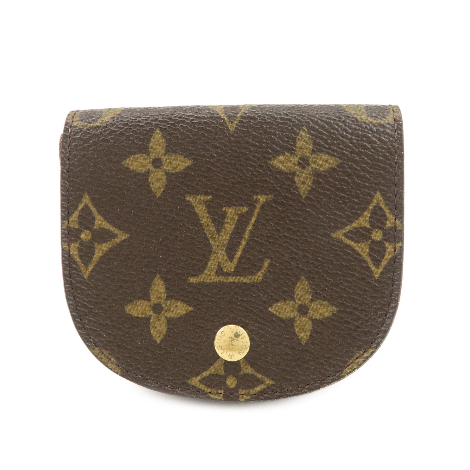 Louis Vuitton Monogram Porte Monnaie Gousset Coin Case M61970 Used
