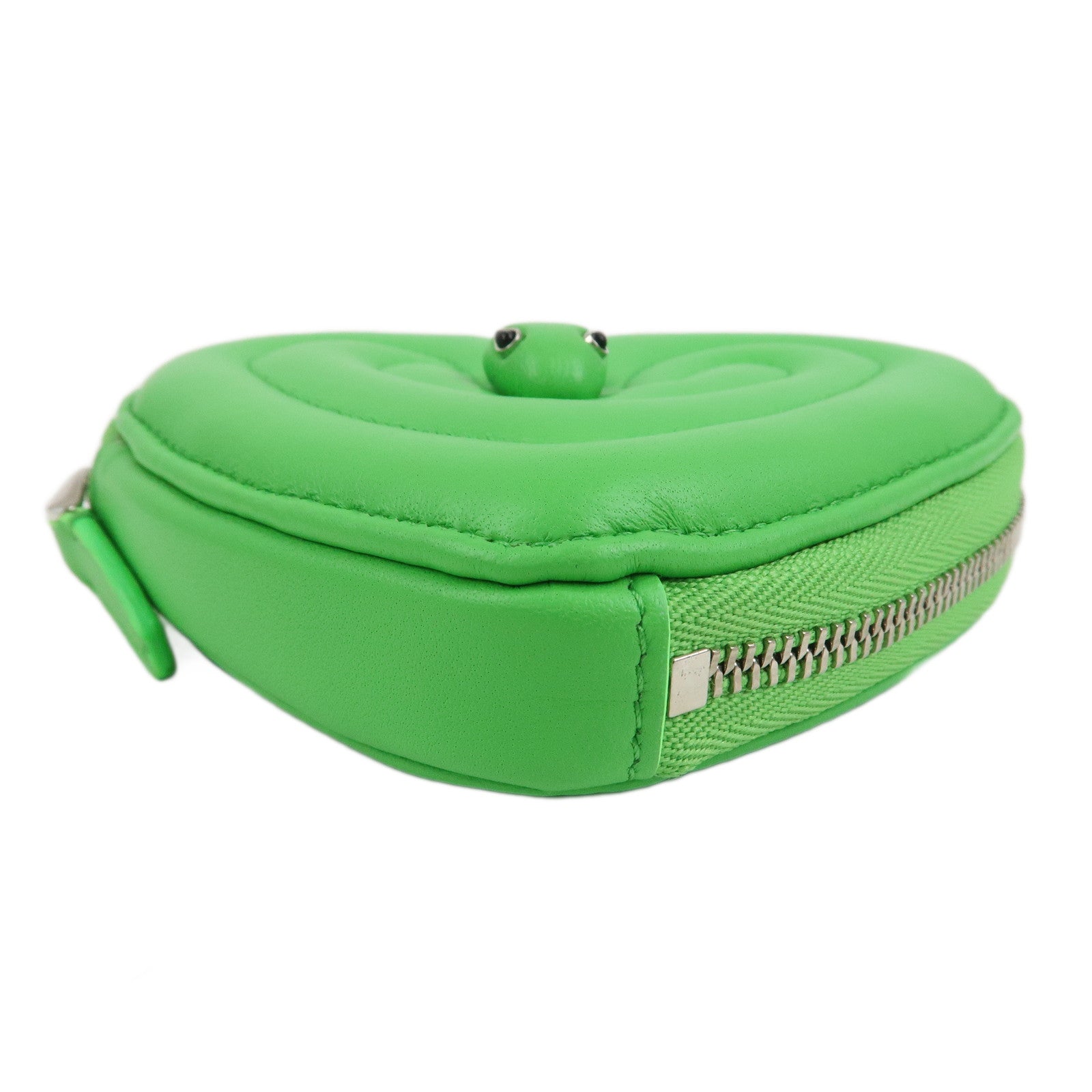 BVLGARI × AMBUSH Serpenti Lamb Skin Coin Case Coin Purse Green